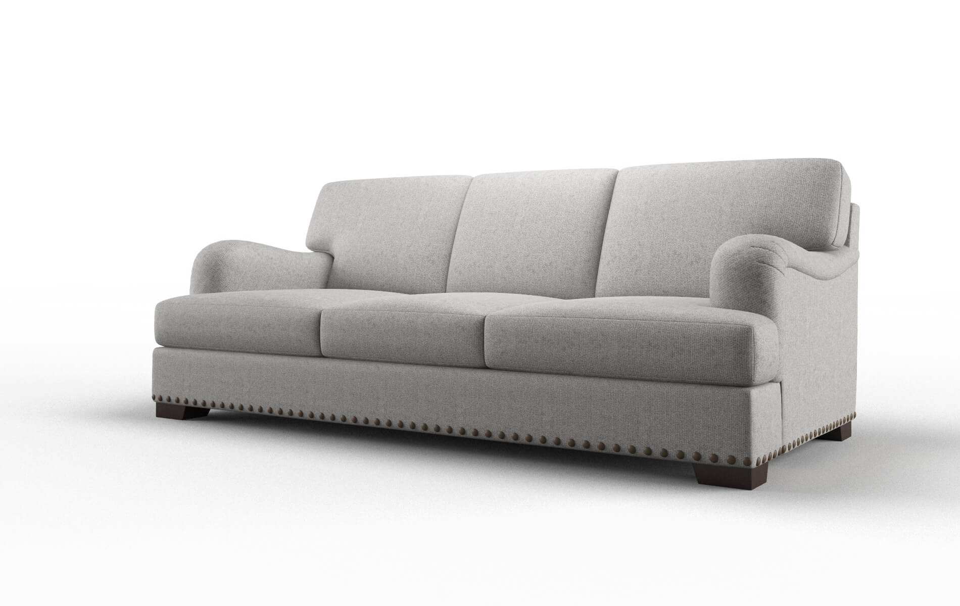 Brighton Sasha Silver Sofa espresso legs 4