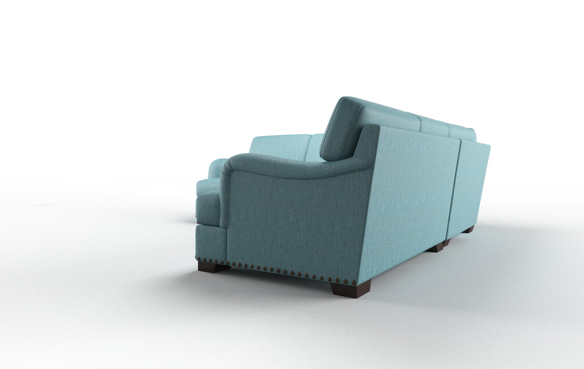 Brighton Sorrento Denim Sectional espresso legs 4