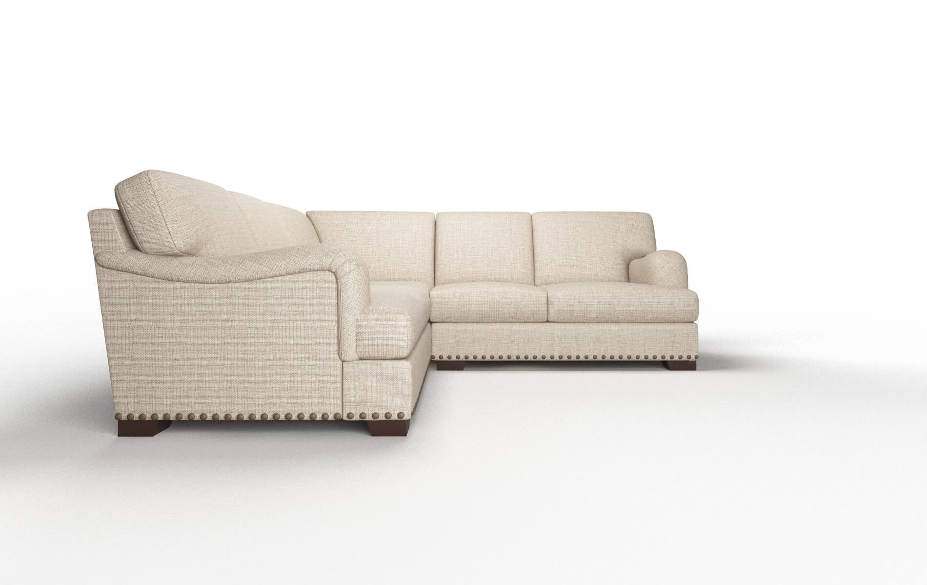 Brighton Sosoftness 74 Sectional espresso legs 2