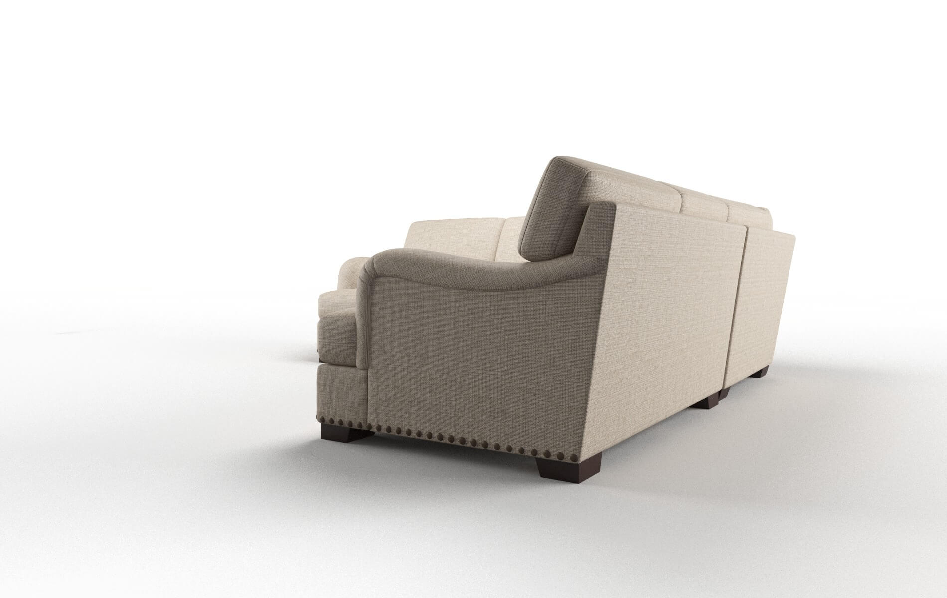 Brighton Sosoftness 74 Sectional espresso legs 4