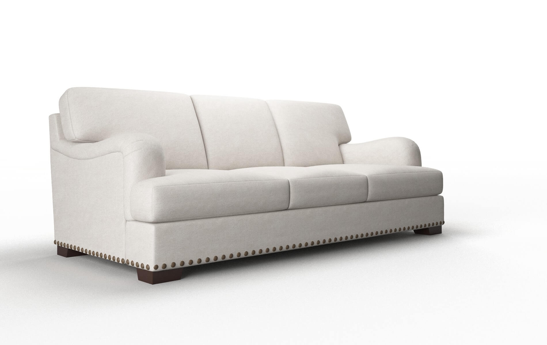 Brighton Suave Dove Sofa espresso legs 2