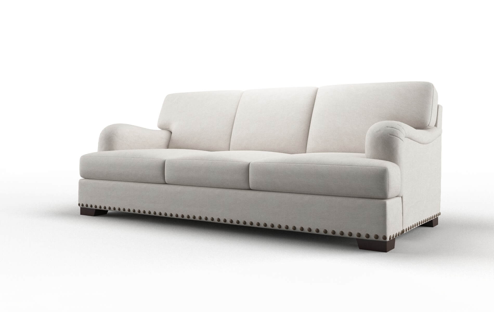 Brighton Suave Dove Sofa espresso legs 4