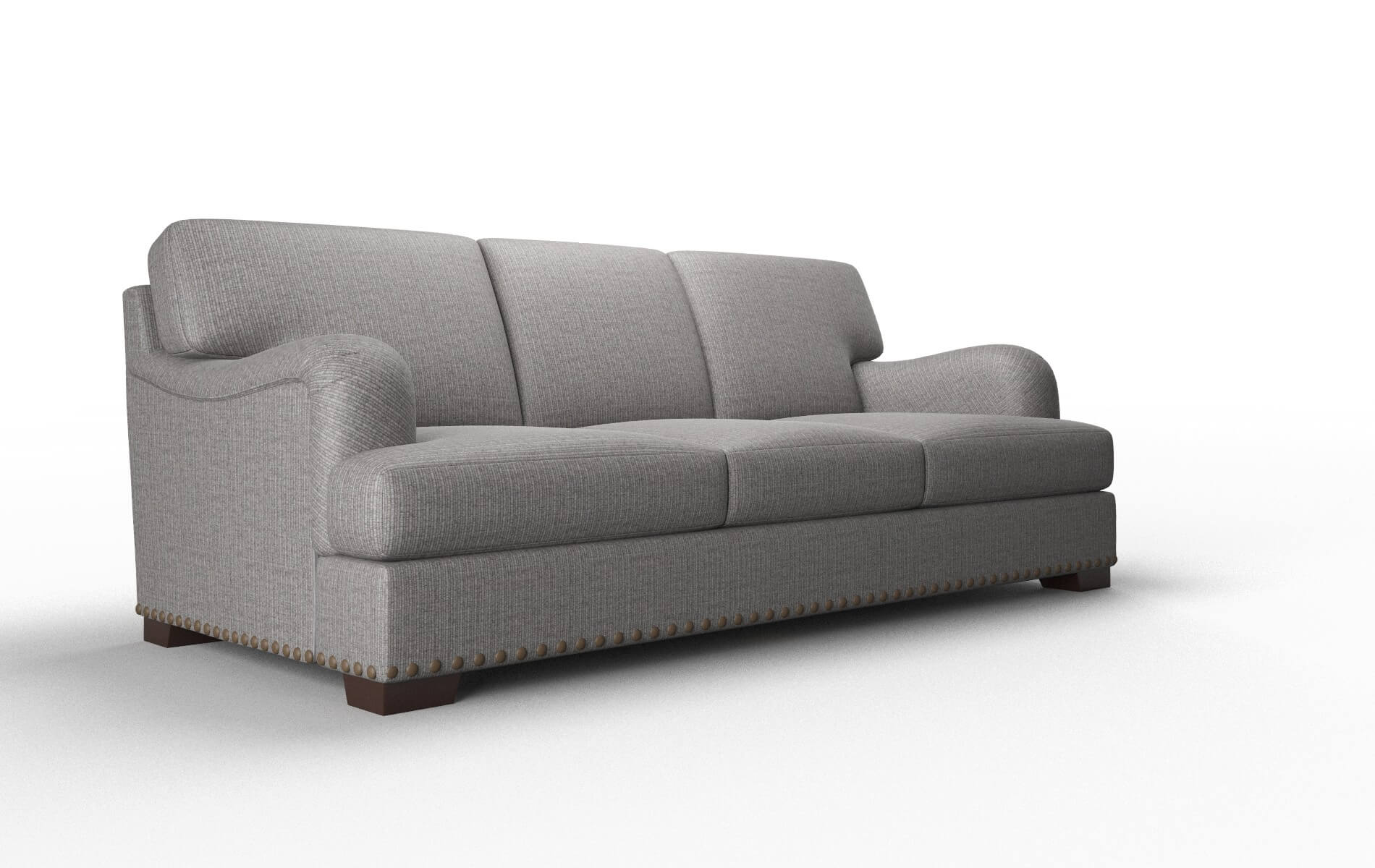 Brighton Terrain Oatmeal Sofa espresso legs 2