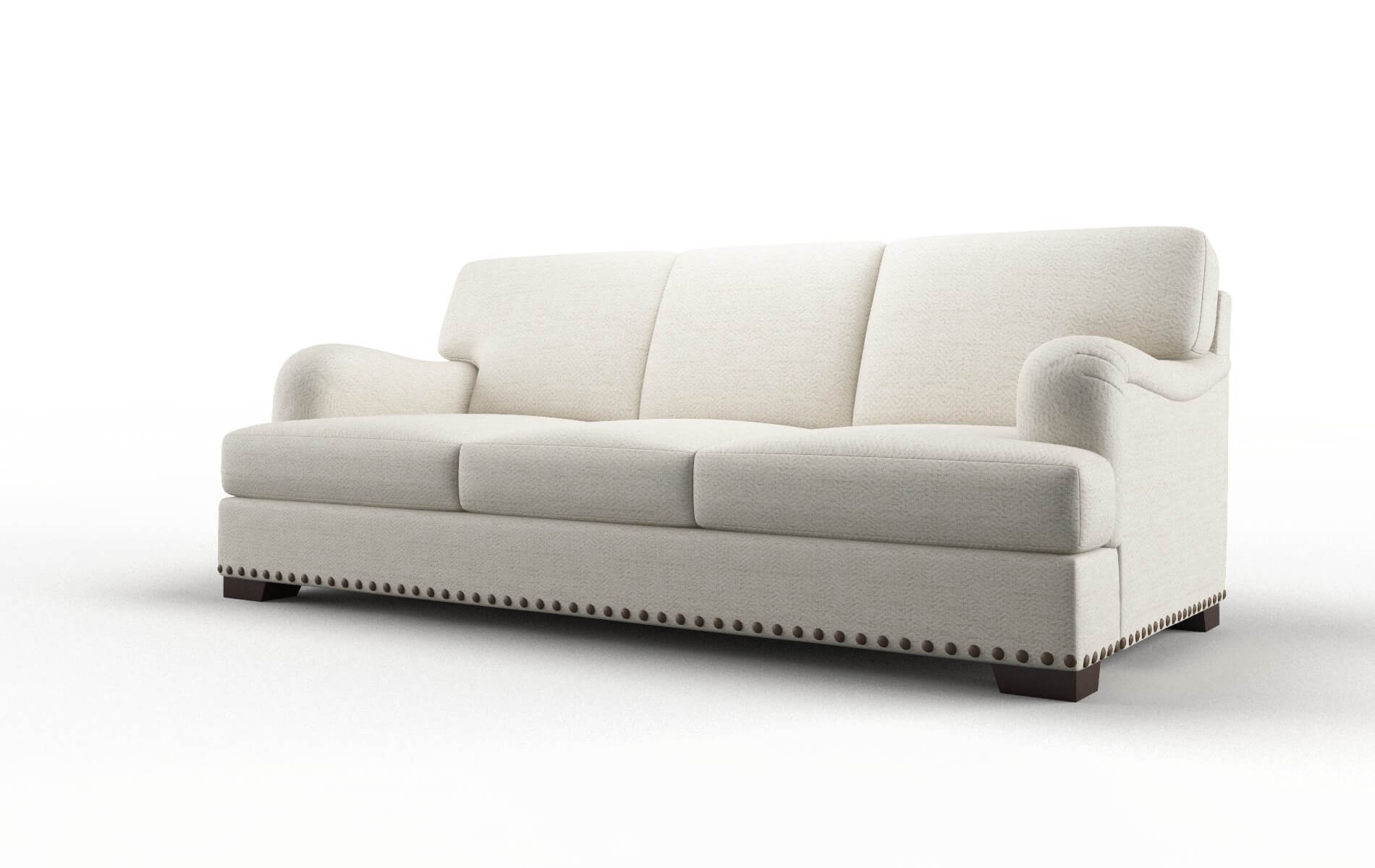 Brighton Venus Cream Sofa espresso legs 4