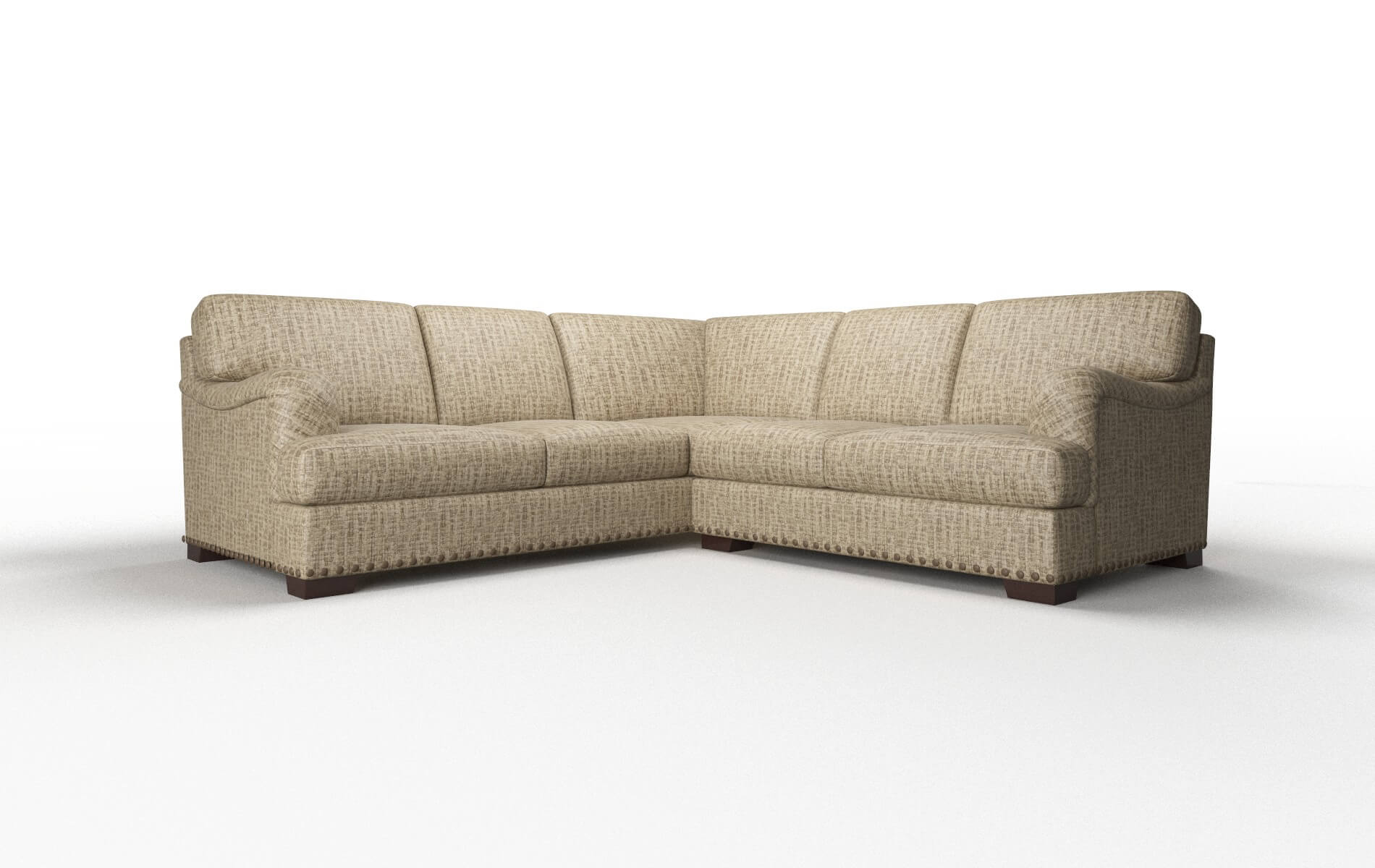 Brighton Venus Mocha Sectional espresso legs 1