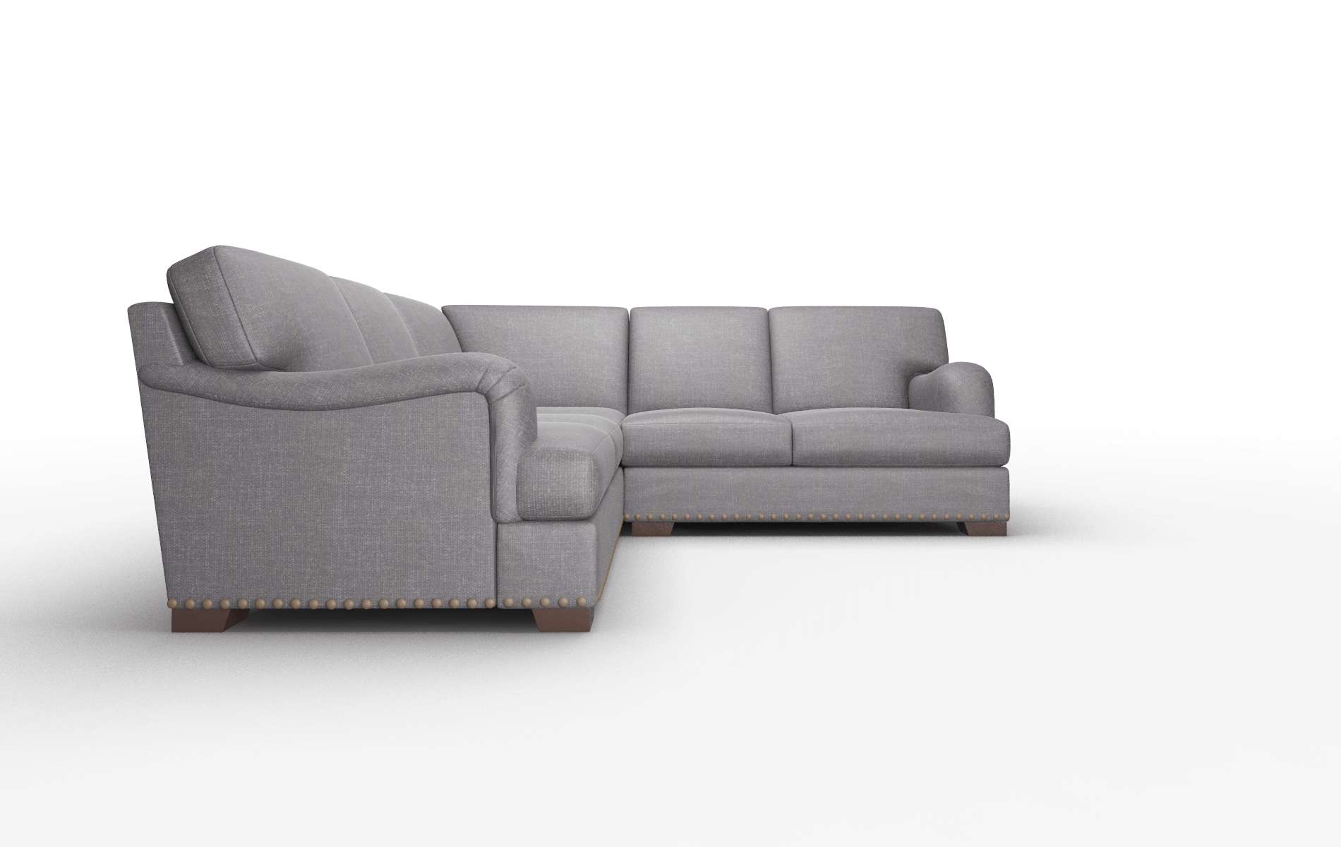 Brighton Venus Onyx Sectional espresso legs 2