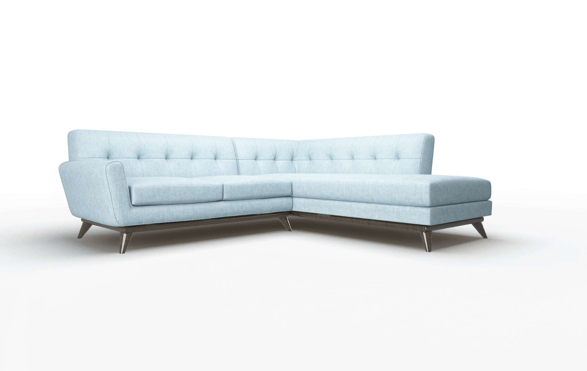 Brussels Atlas Turquoise Panel espresso legs 2