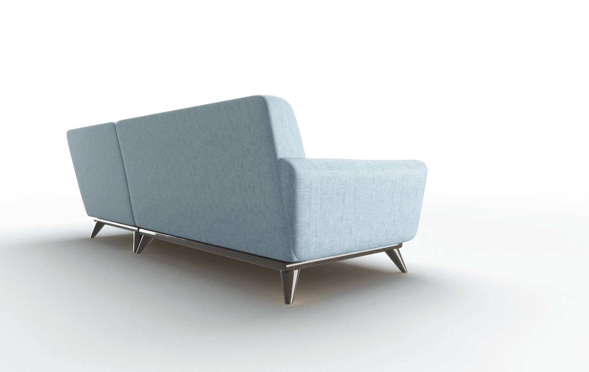 Brussels Atlas Turquoise Panel espresso legs 5