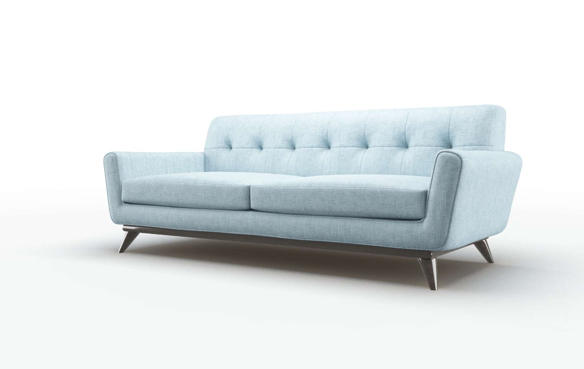Brussels Atlas Turquoise Sofa espresso legs 4