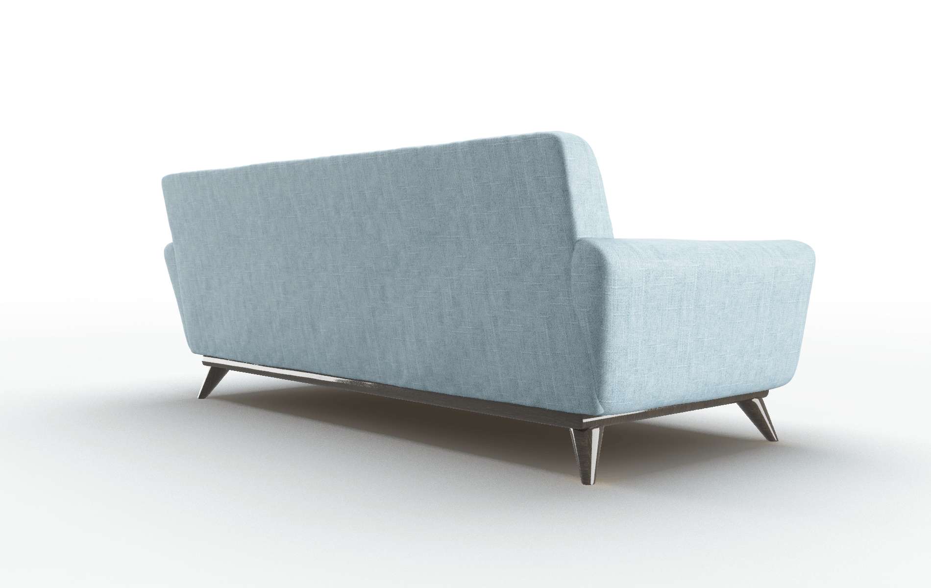 Brussels Atlas Turquoise Sofa espresso legs 5