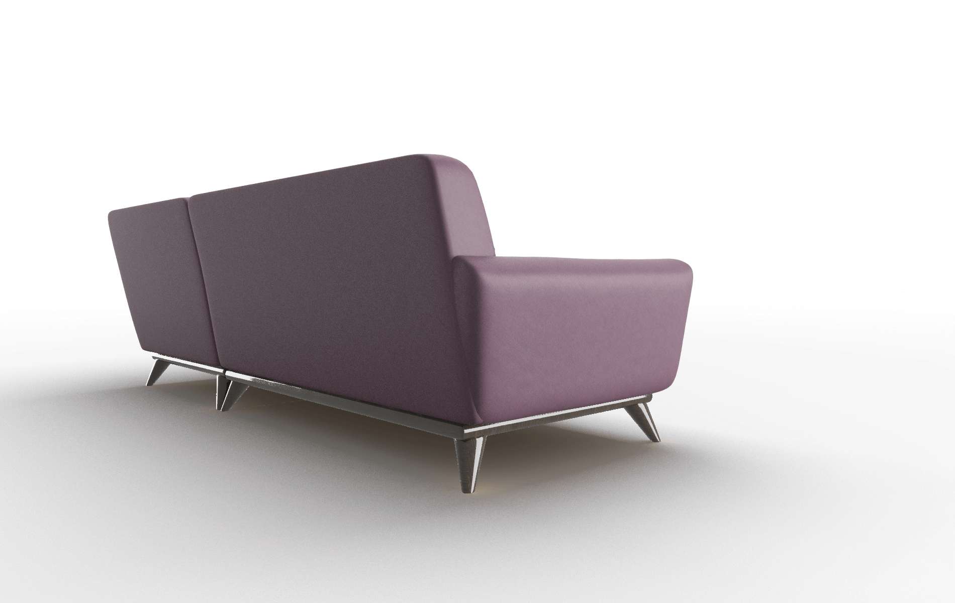 Brussels Bella Aubergine Panel espresso legs 5