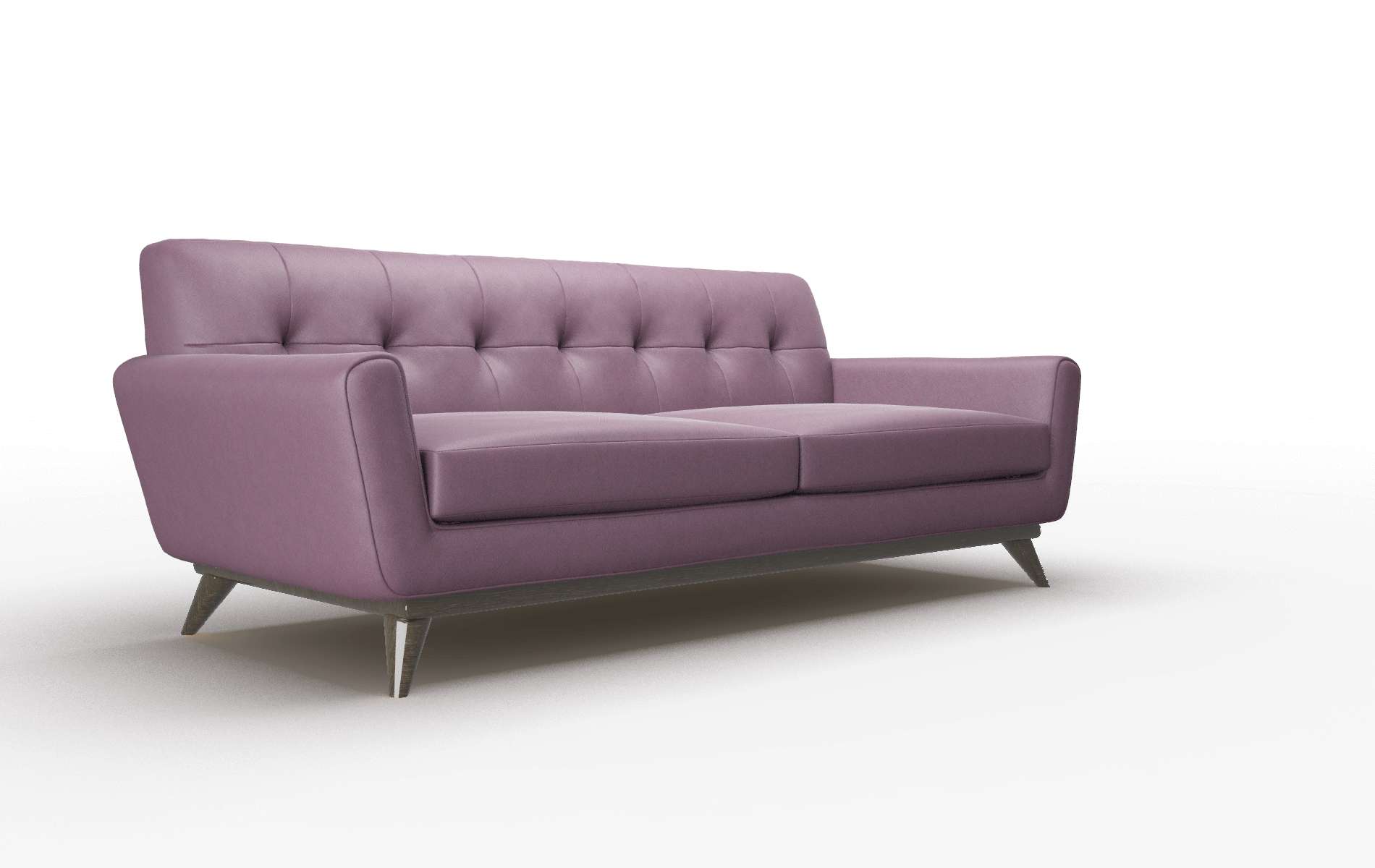 Brussels Bella Aubergine Sofa espresso legs 2