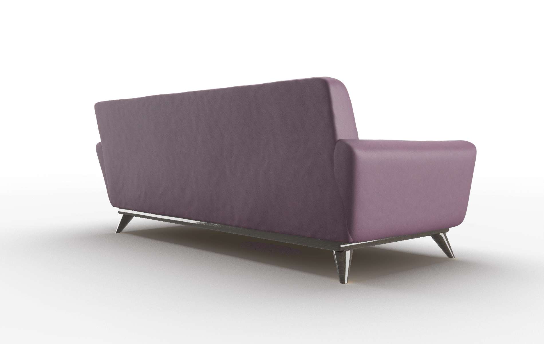Brussels Bella Aubergine Sofa espresso legs 5