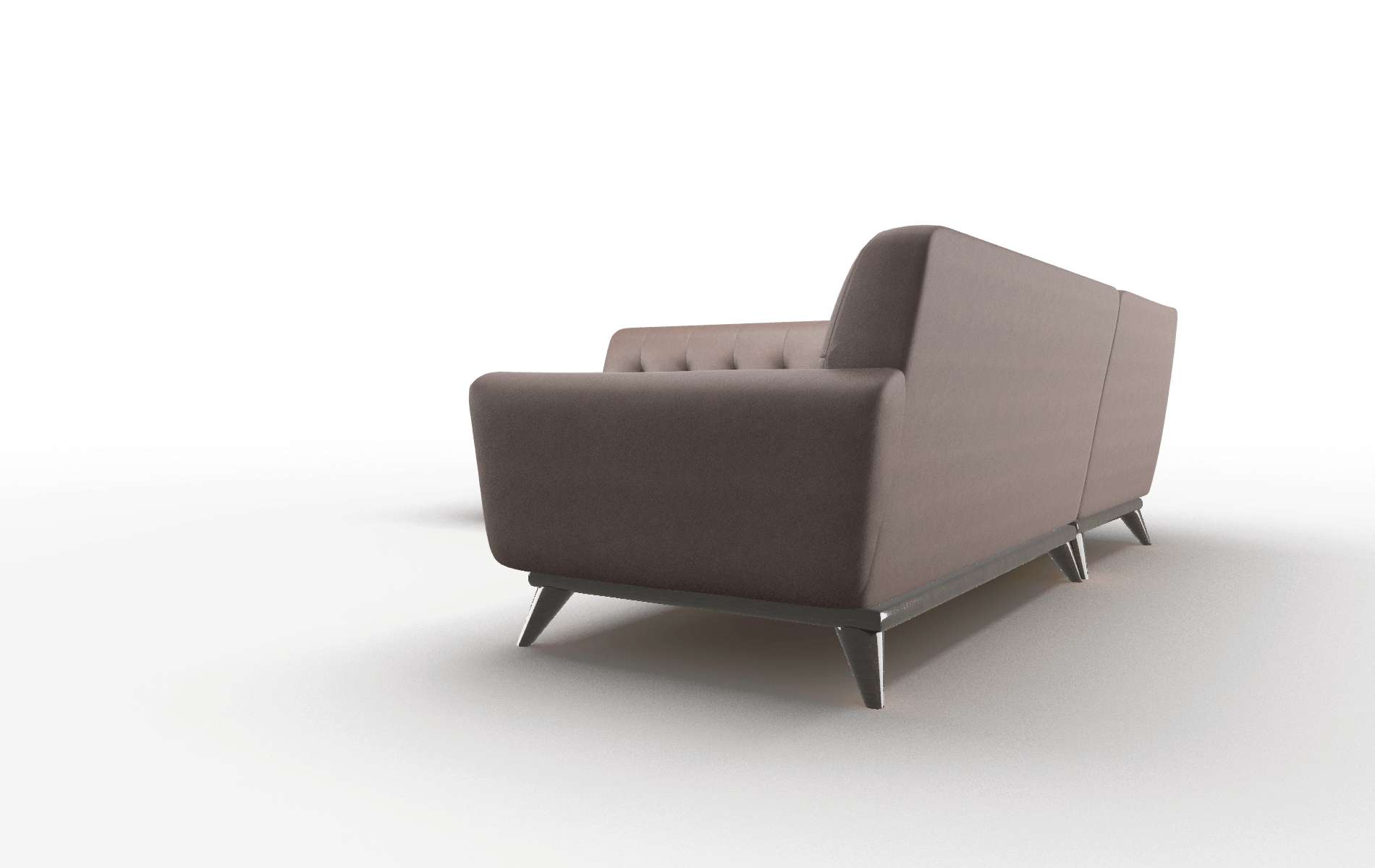 Brussels Bella Espresso Sectional espresso legs 4