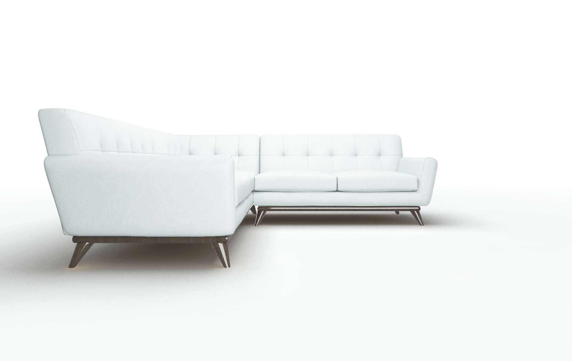 Brussels Bella Skylight Sectional espresso legs 3