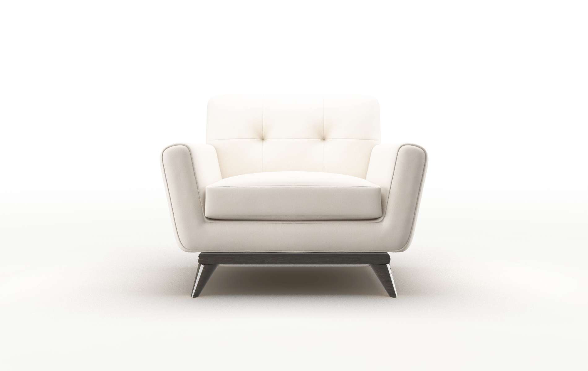 Brussels Blanche Milky Chair espresso legs 1