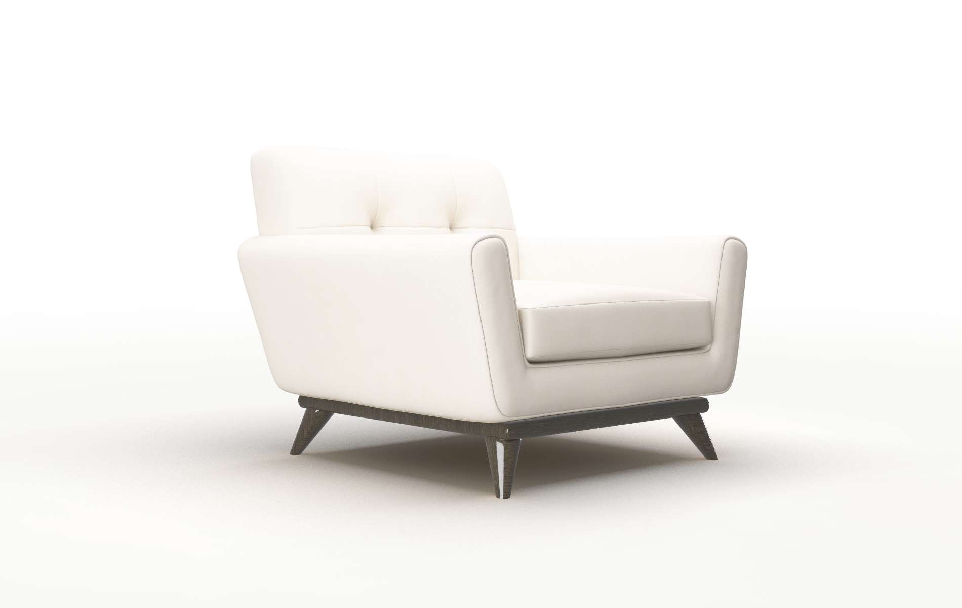 Brussels Blanche Milky Chair espresso legs 2