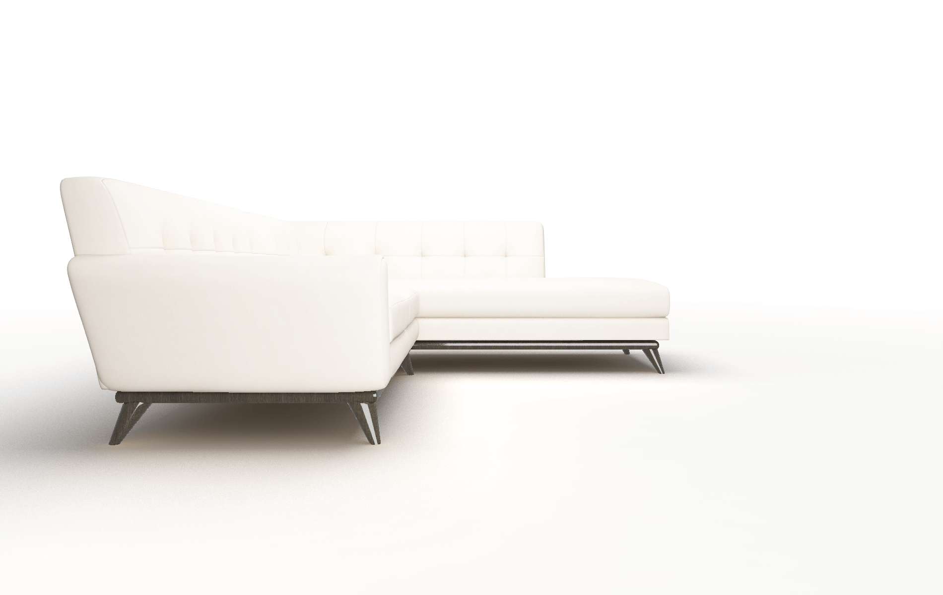 Brussels Blanche Milky Panel espresso legs 3