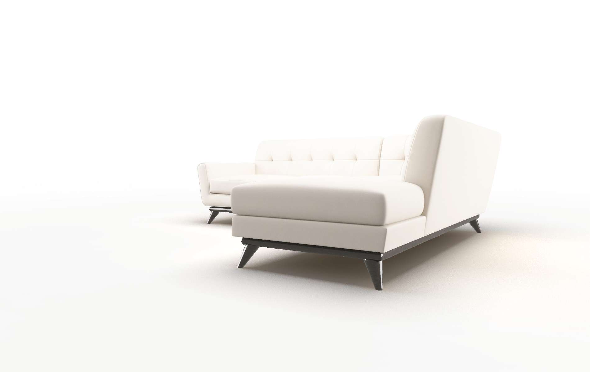 Brussels Blanche Milky Panel espresso legs 4