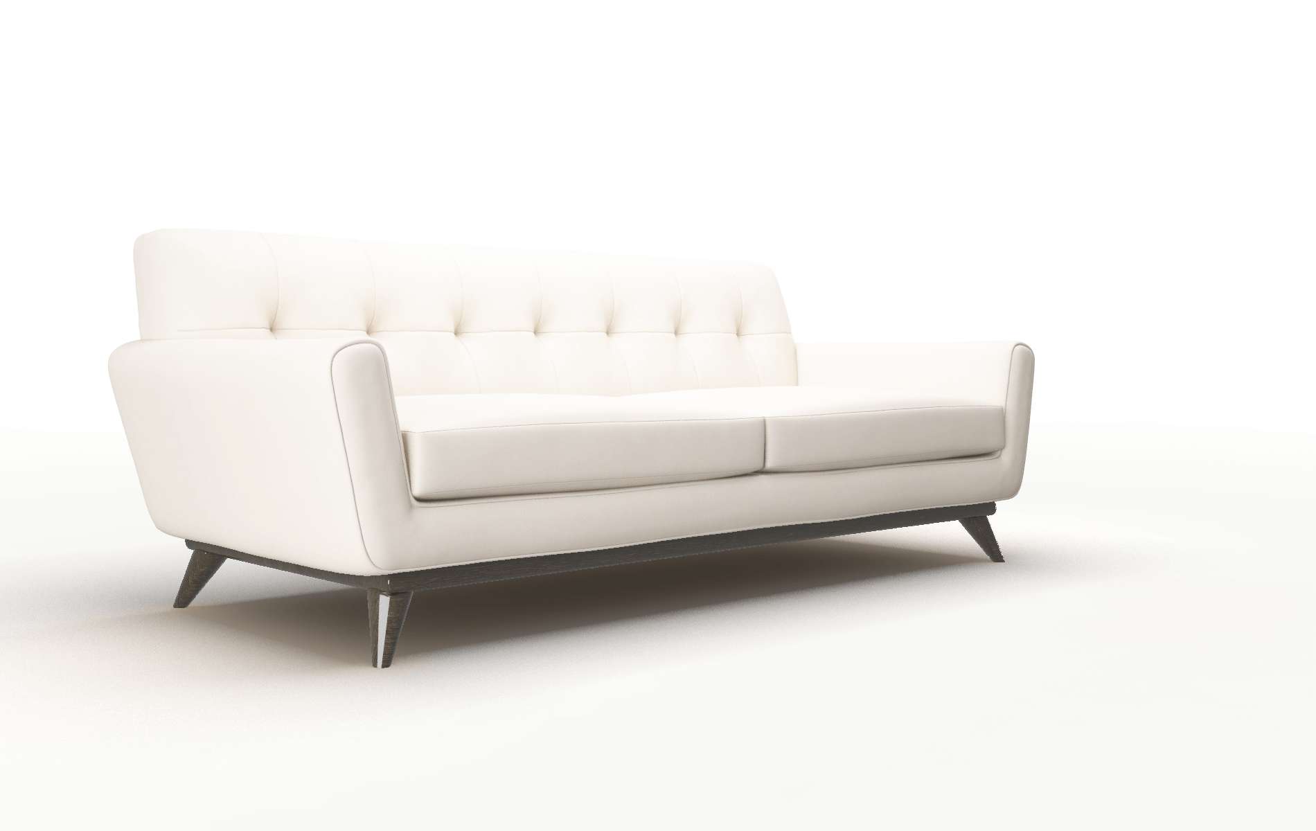 Brussels Blanche Milky Sofa espresso legs 2