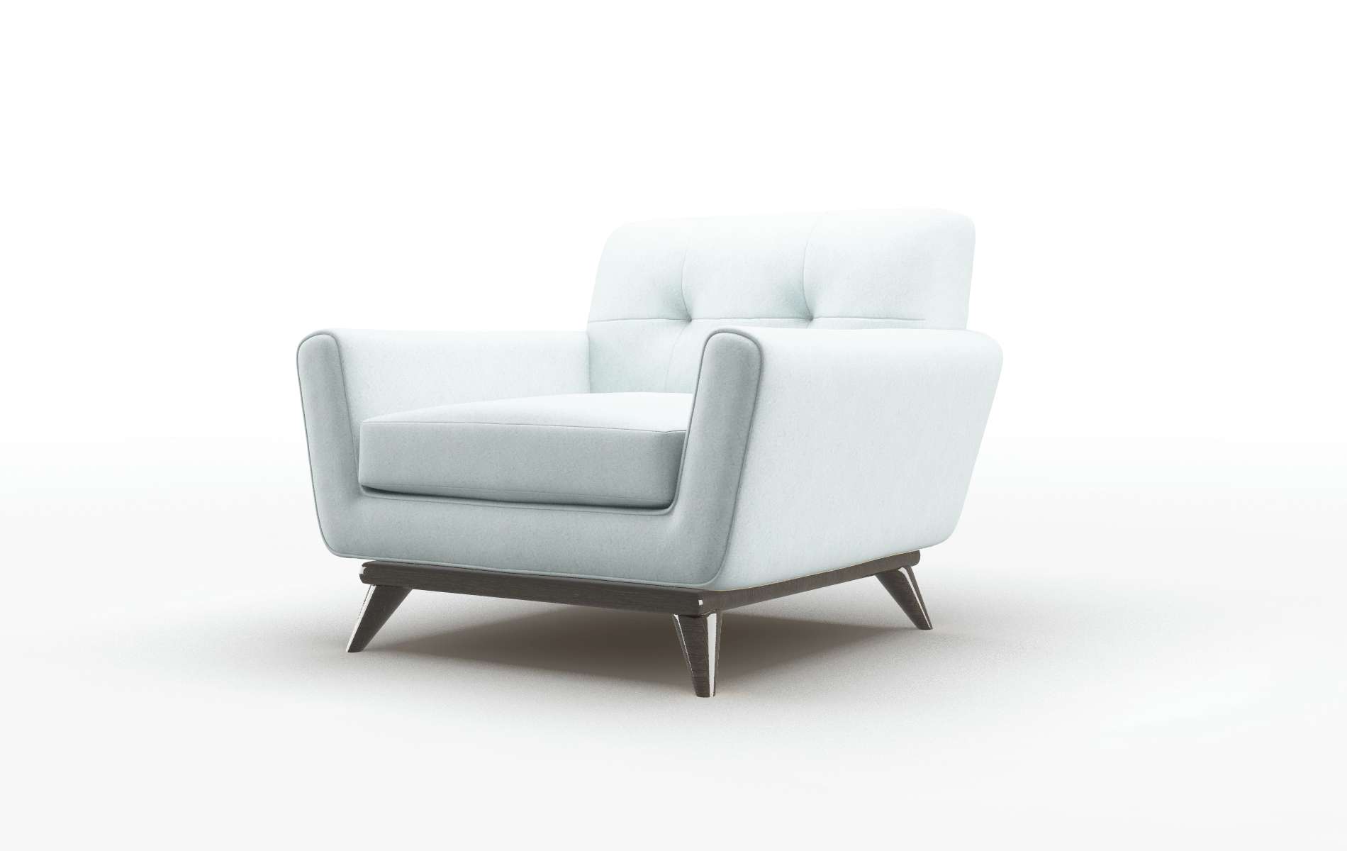 Brussels Clyde Cornflower Chair espresso legs 4