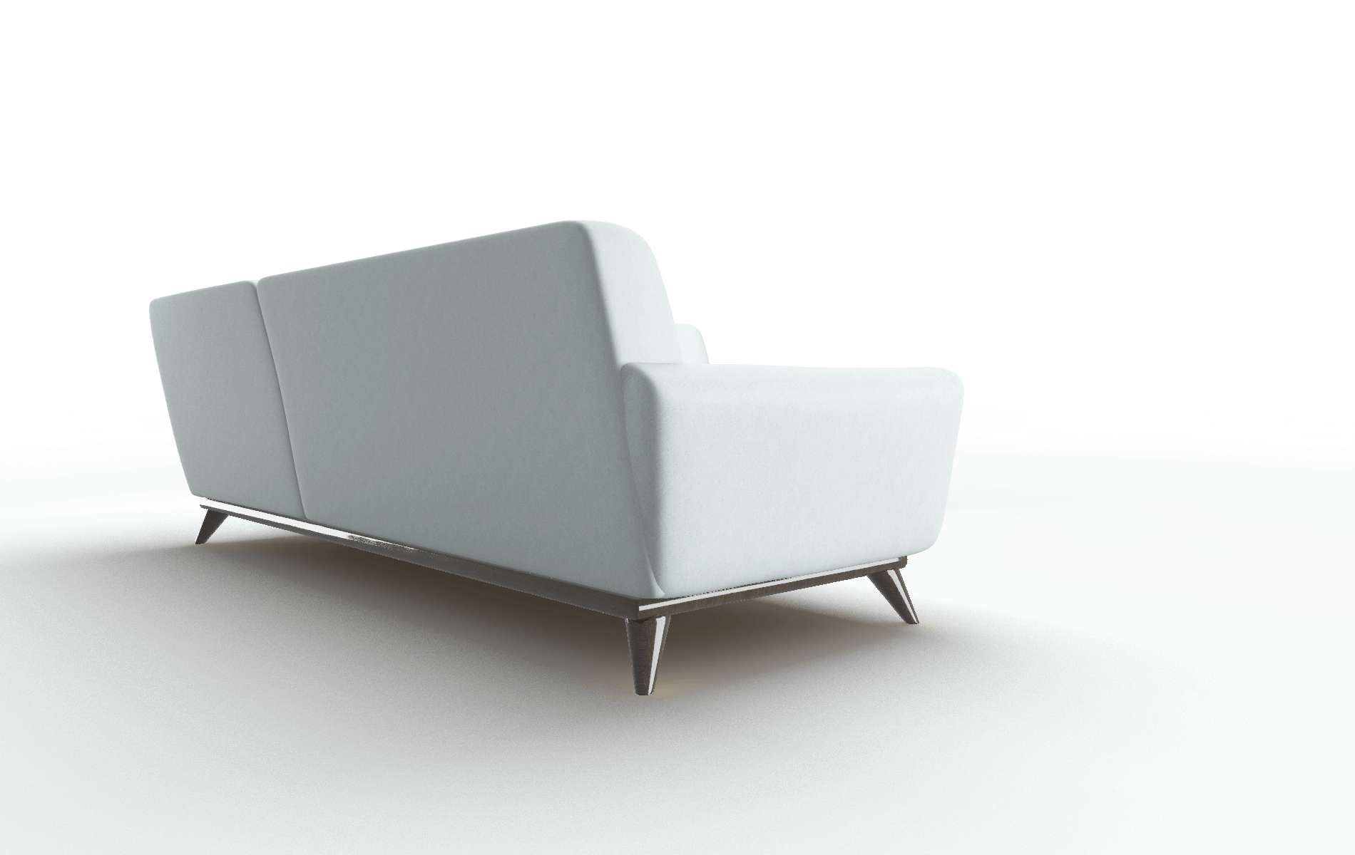 Brussels Clyde Cornflower Sectional espresso legs 5