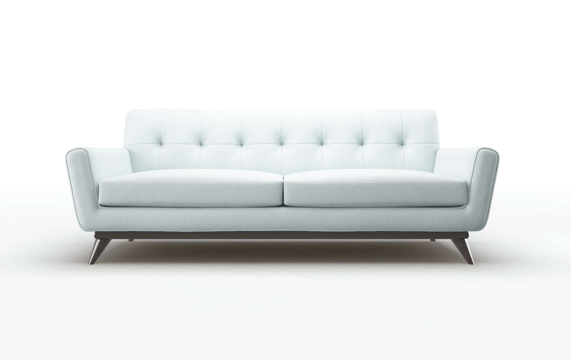 Brussels Clyde Cornflower Sofa espresso legs 1