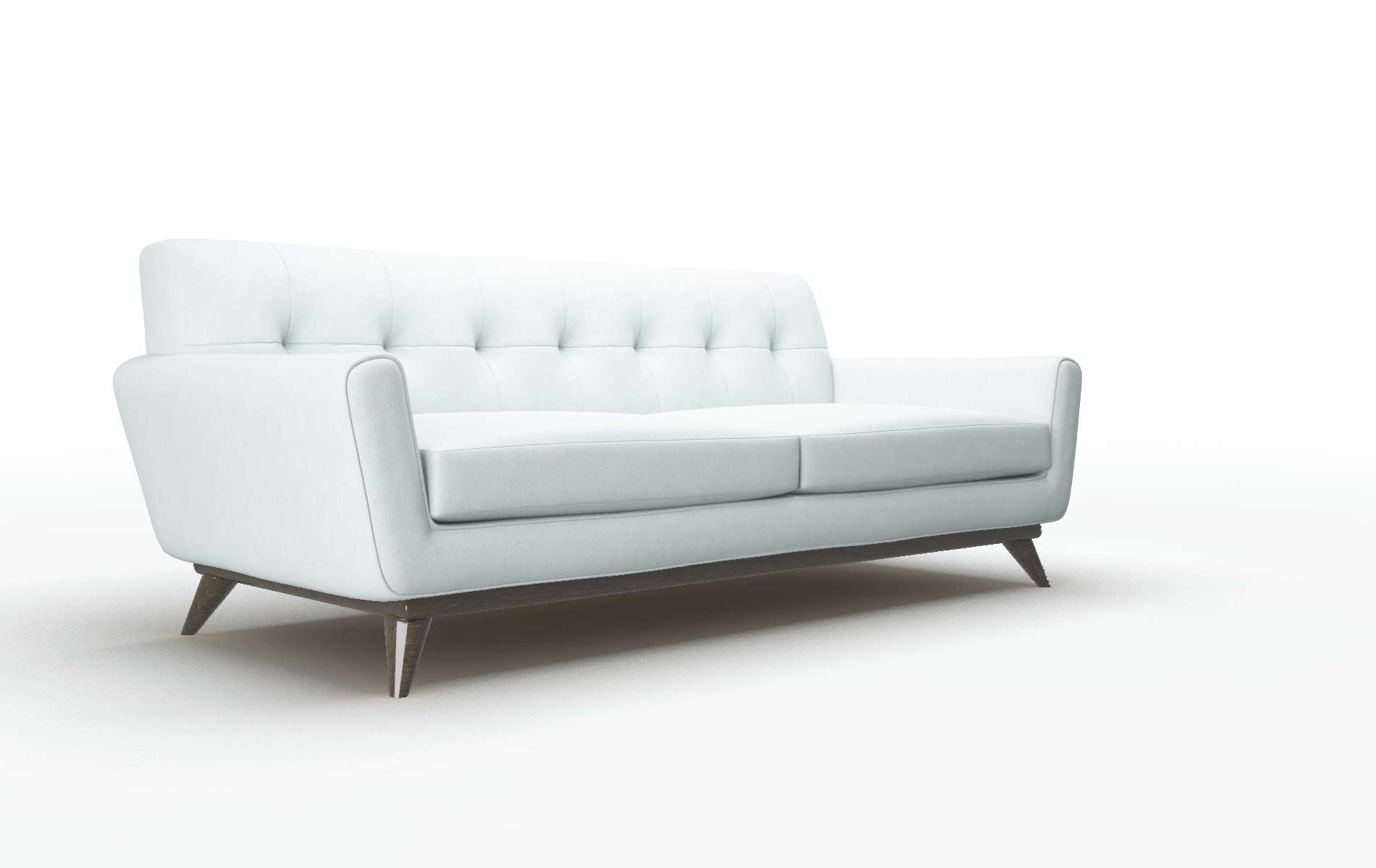 Brussels Clyde Cornflower Sofa espresso legs 2