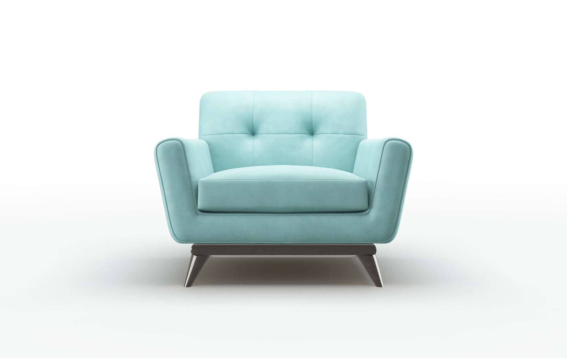 Brussels Curious Turquoise Chair espresso legs 1