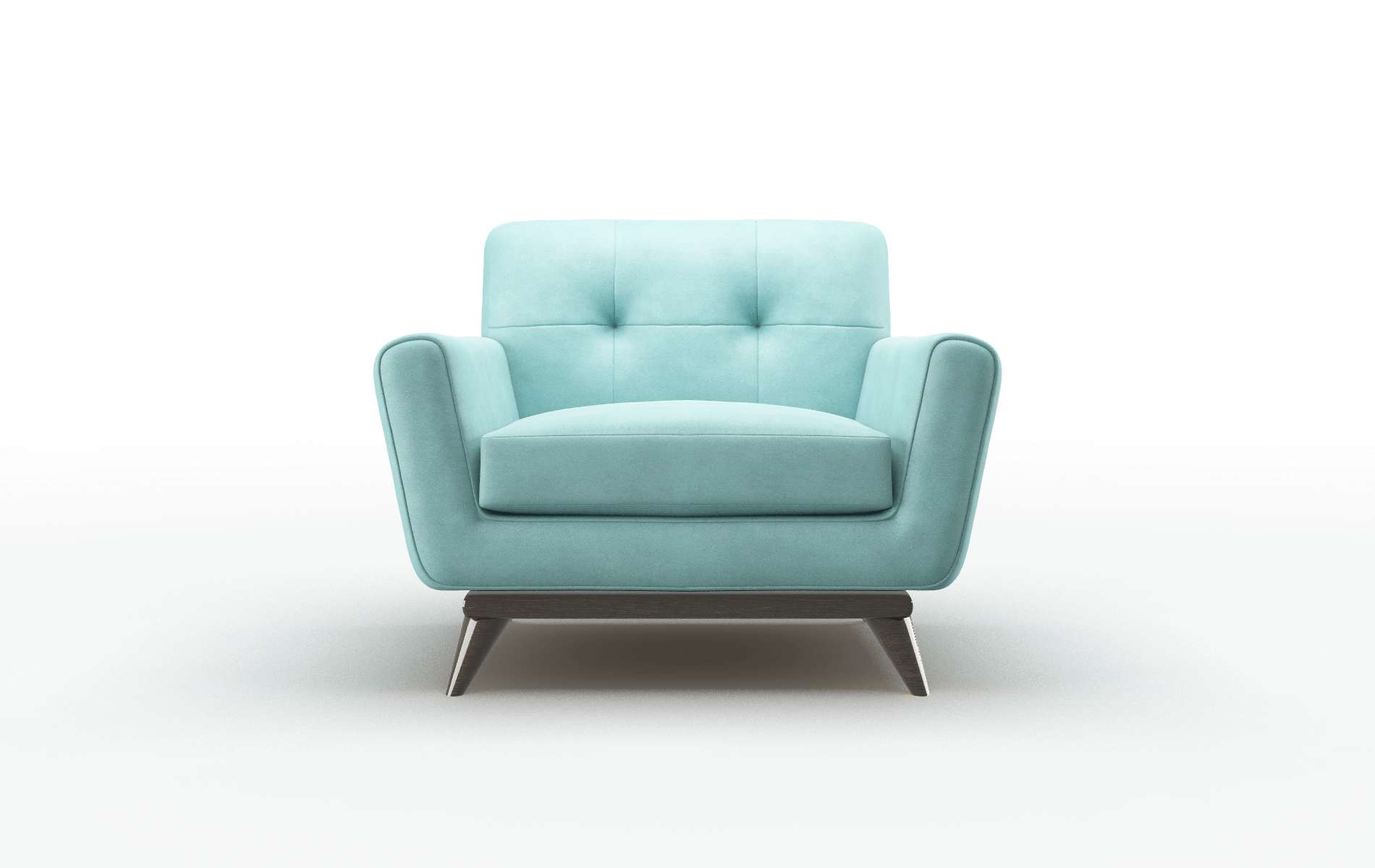 Brussels Curious turquoise Chair Espresso Legs  1