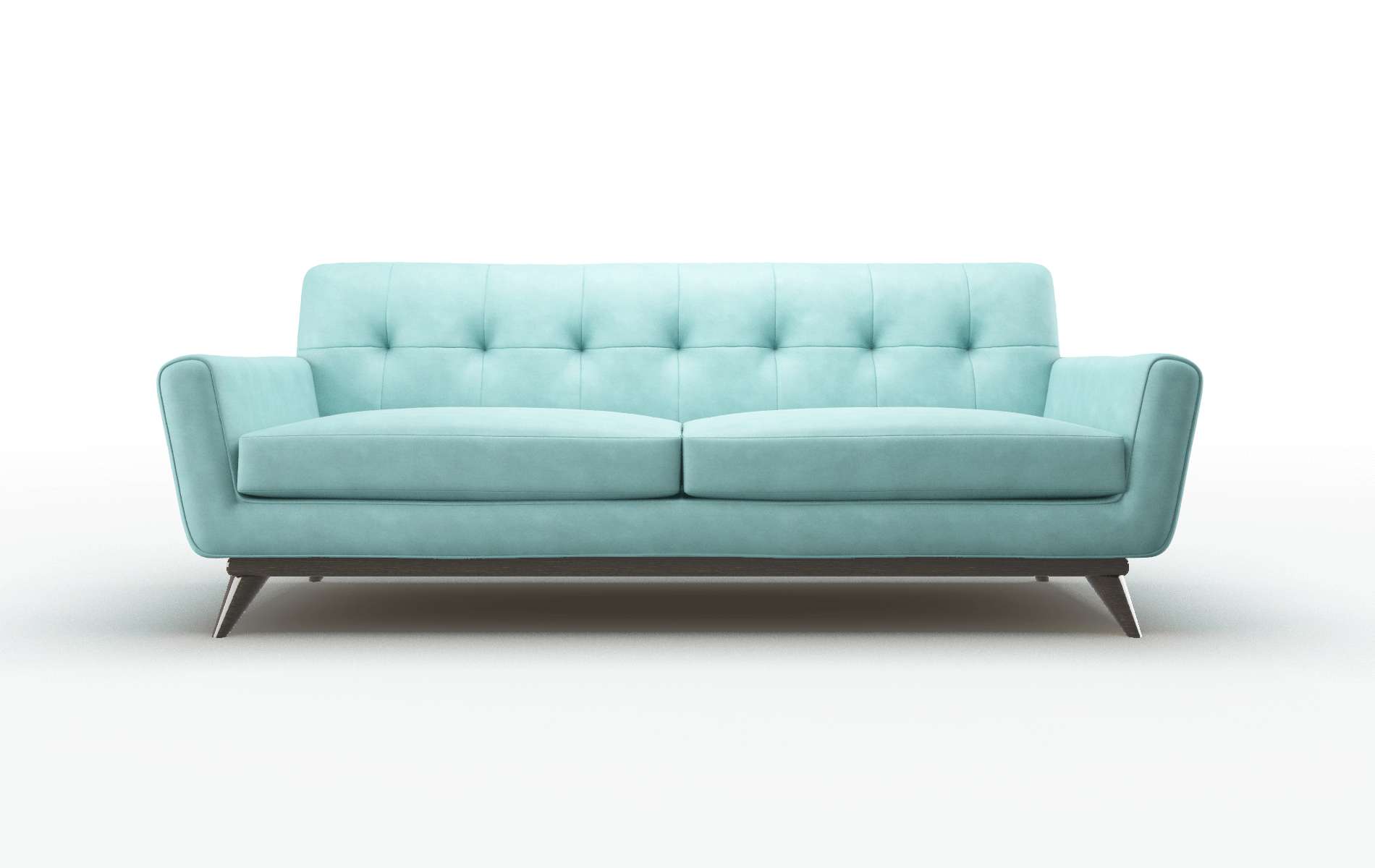 Brussels Curious Turquoise Sofa espresso legs 1