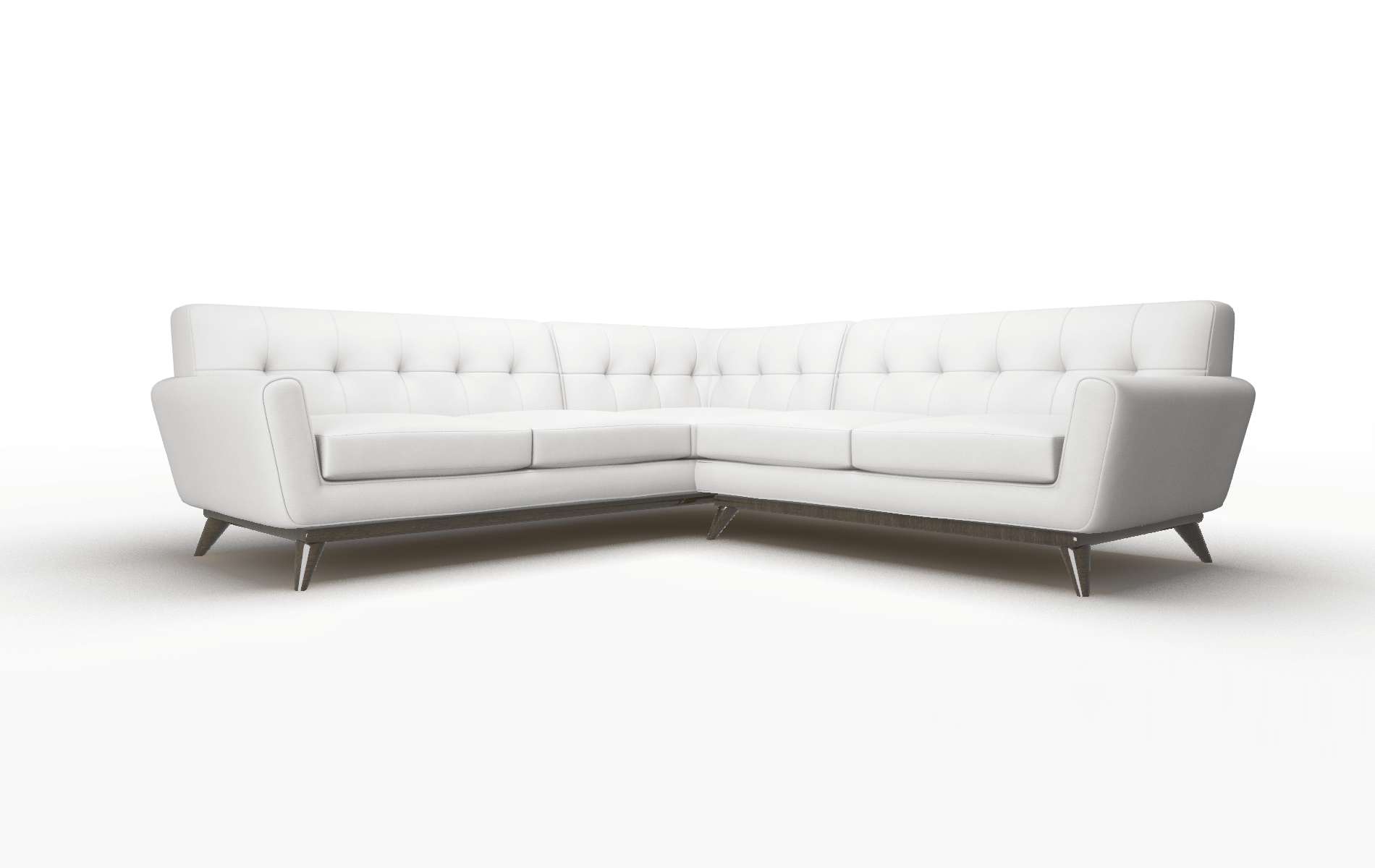 Brussels Dawson Platinum Sectional espresso legs 2