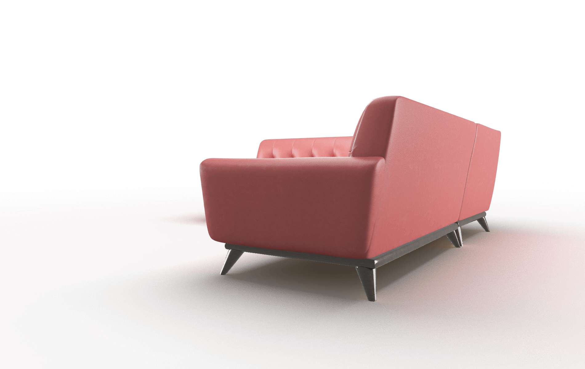 Brussels Dillion Cordovan Sectional espresso legs 4