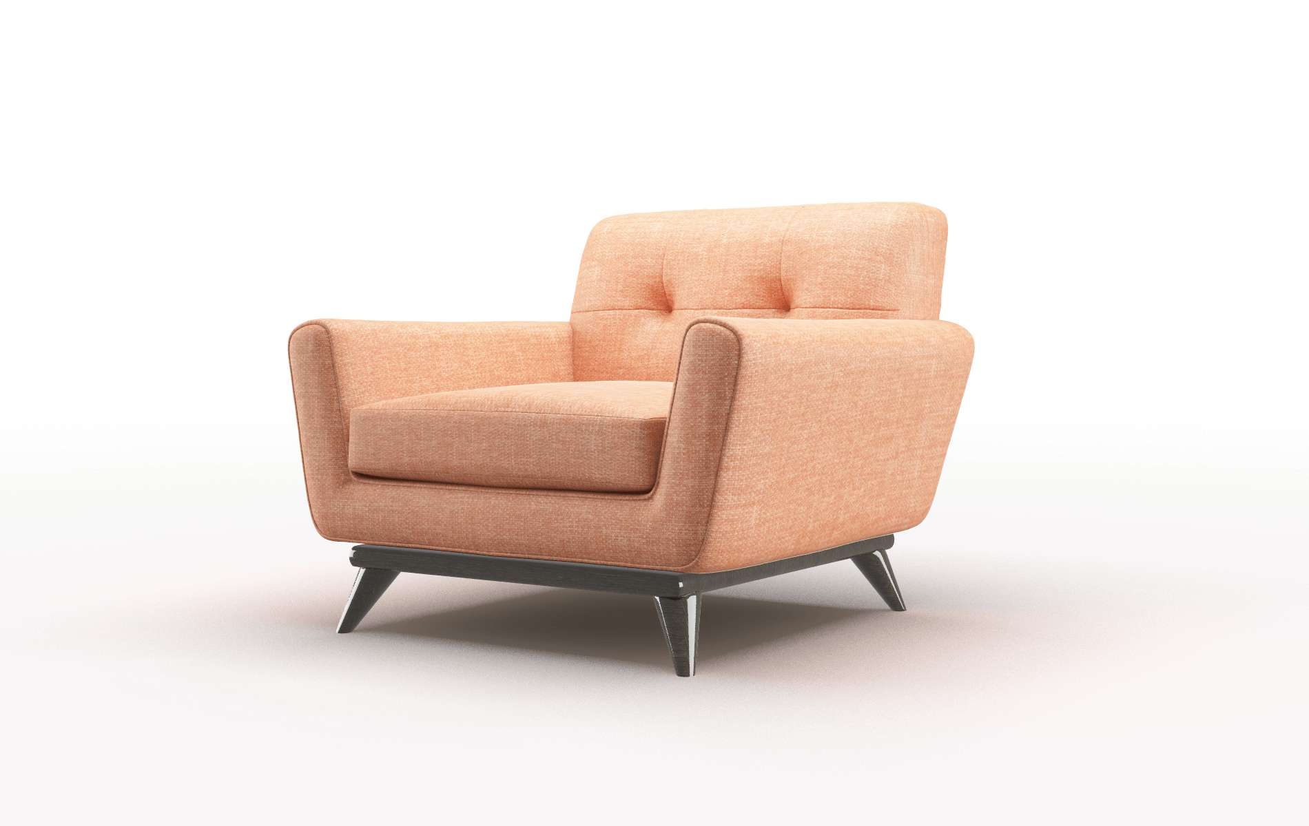 Brussels Durham Tangerine Chair espresso legs 4