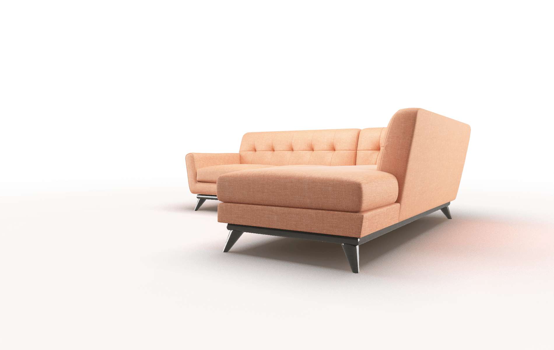Brussels Durham Tangerine Panel espresso legs 4