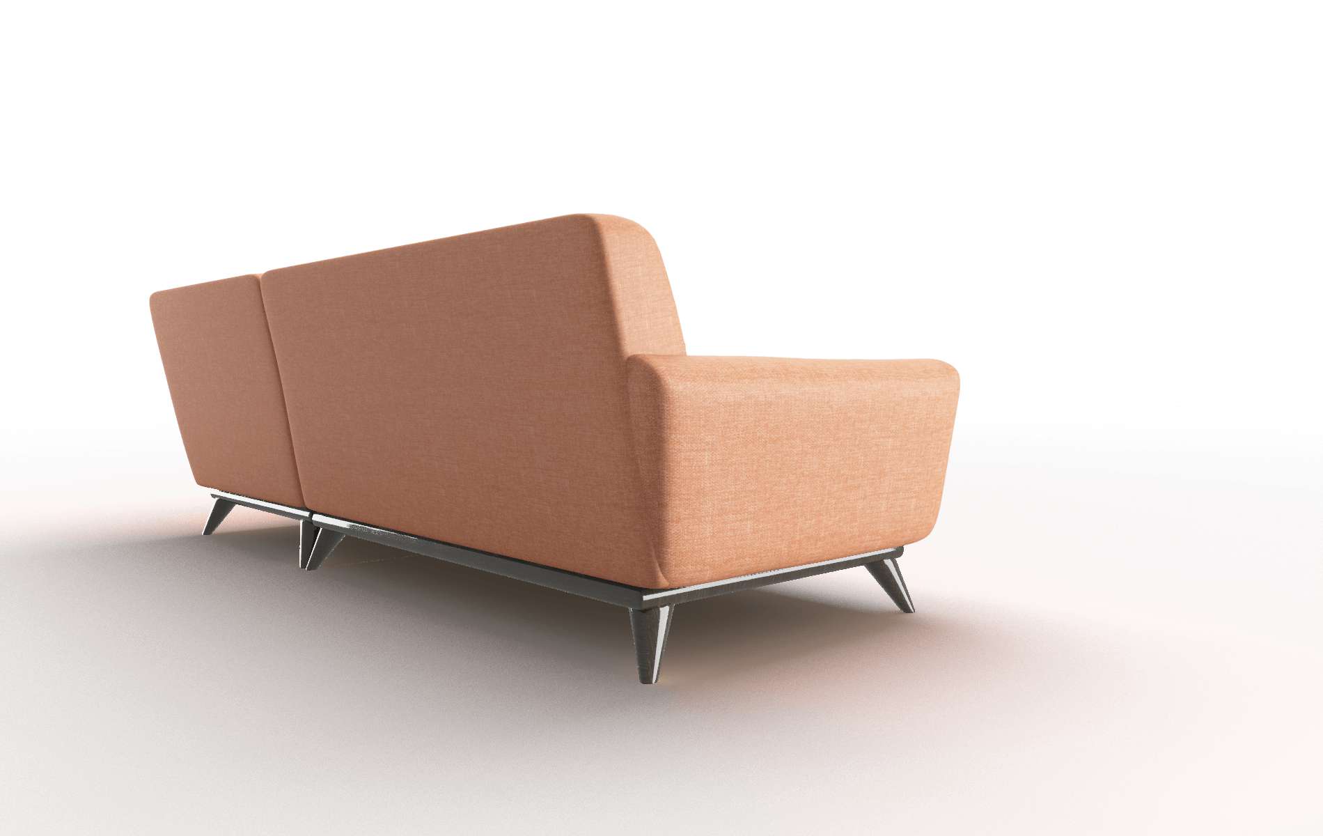 Brussels Durham Tangerine Panel espresso legs 5