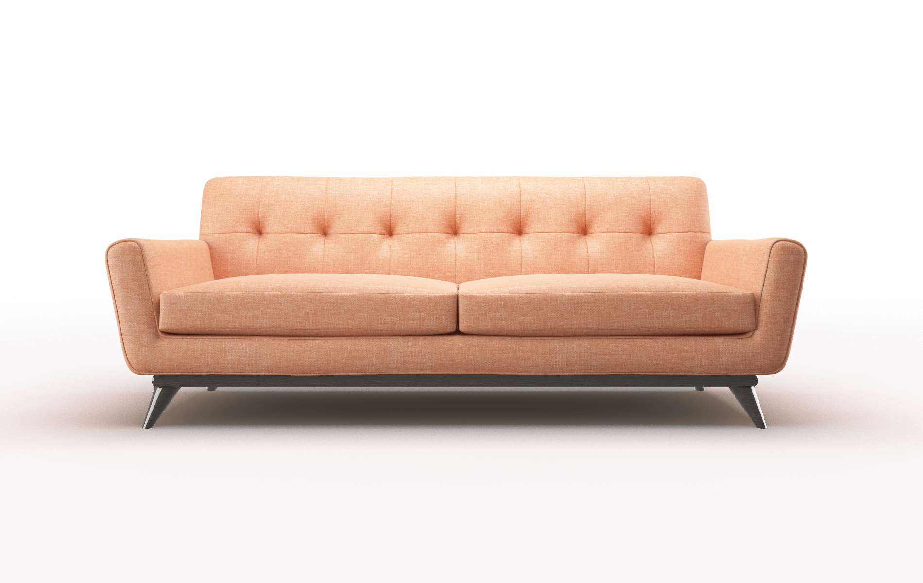 Brussels Durham Tangerine Sofa espresso legs 1