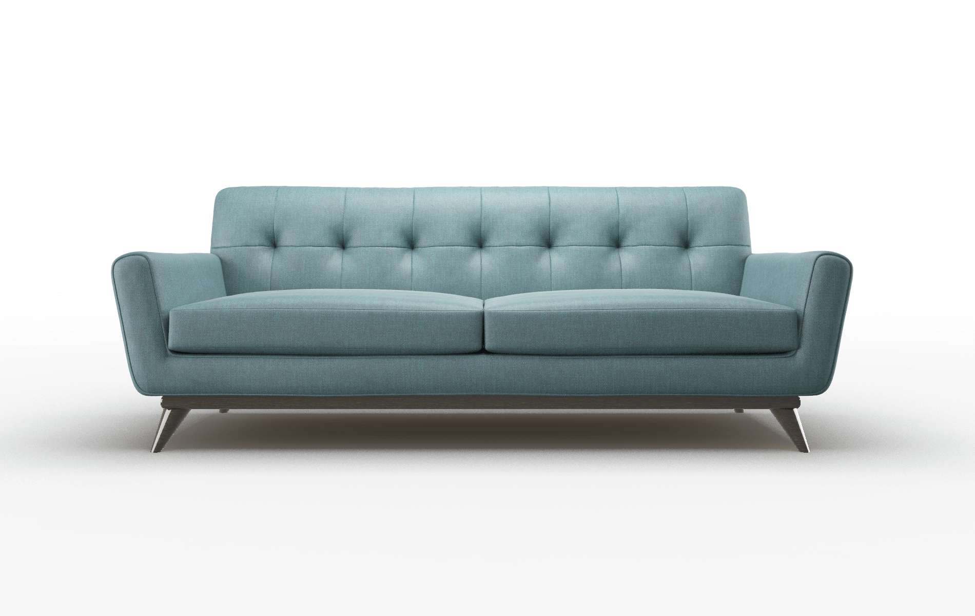 Brussels Elliot Teal Sofa espresso legs 1