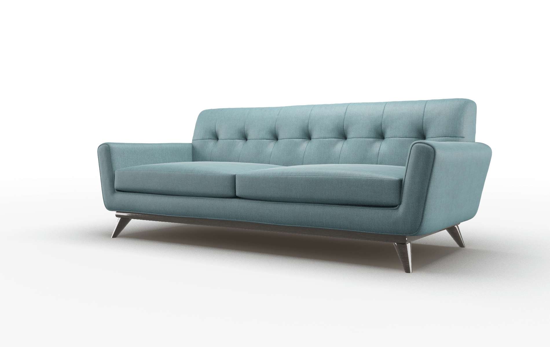 Brussels Elliot Teal Sofa espresso legs 4