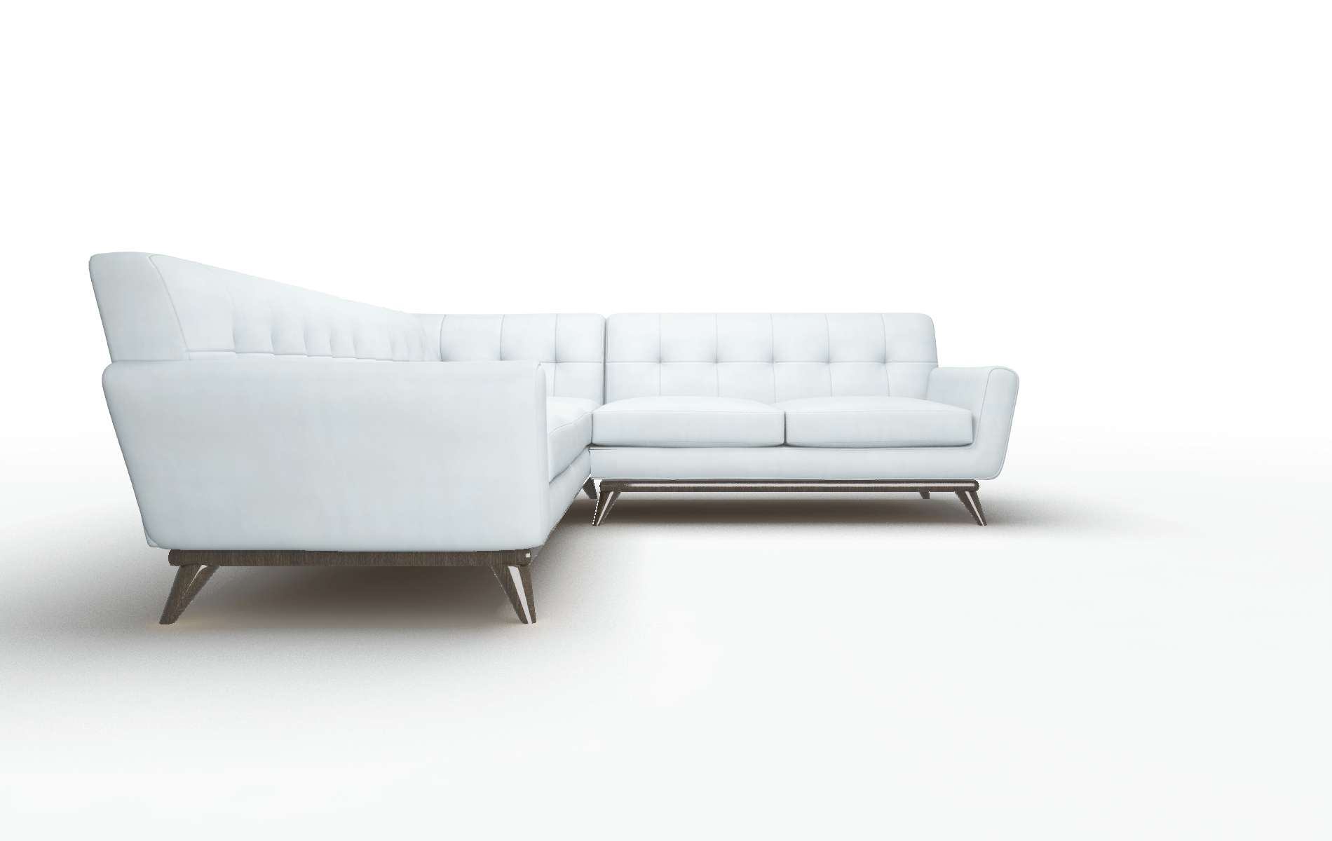 Brussels Hathaway Aqua Sectional espresso legs 3