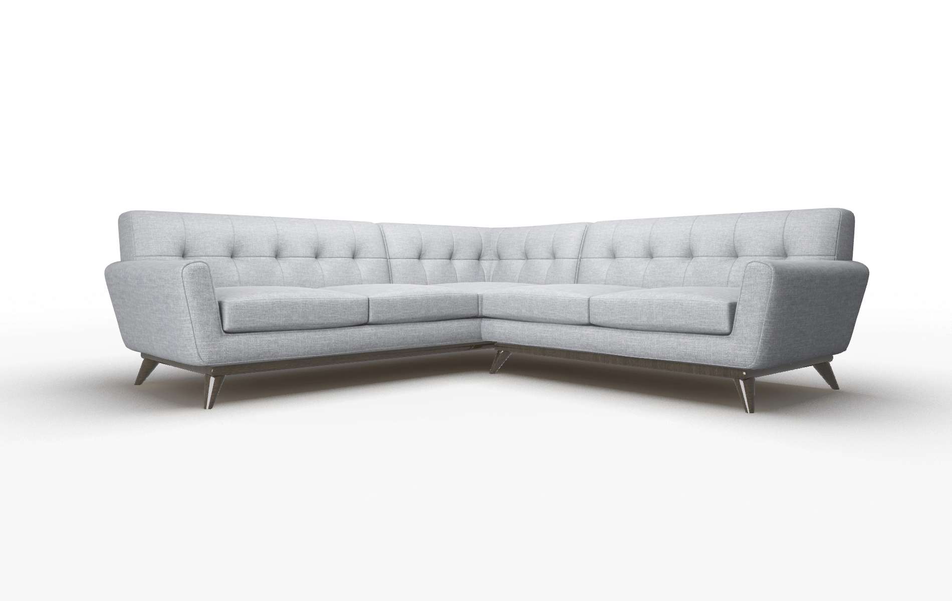 Brussels Keylargo Ash Sectional espresso legs 2