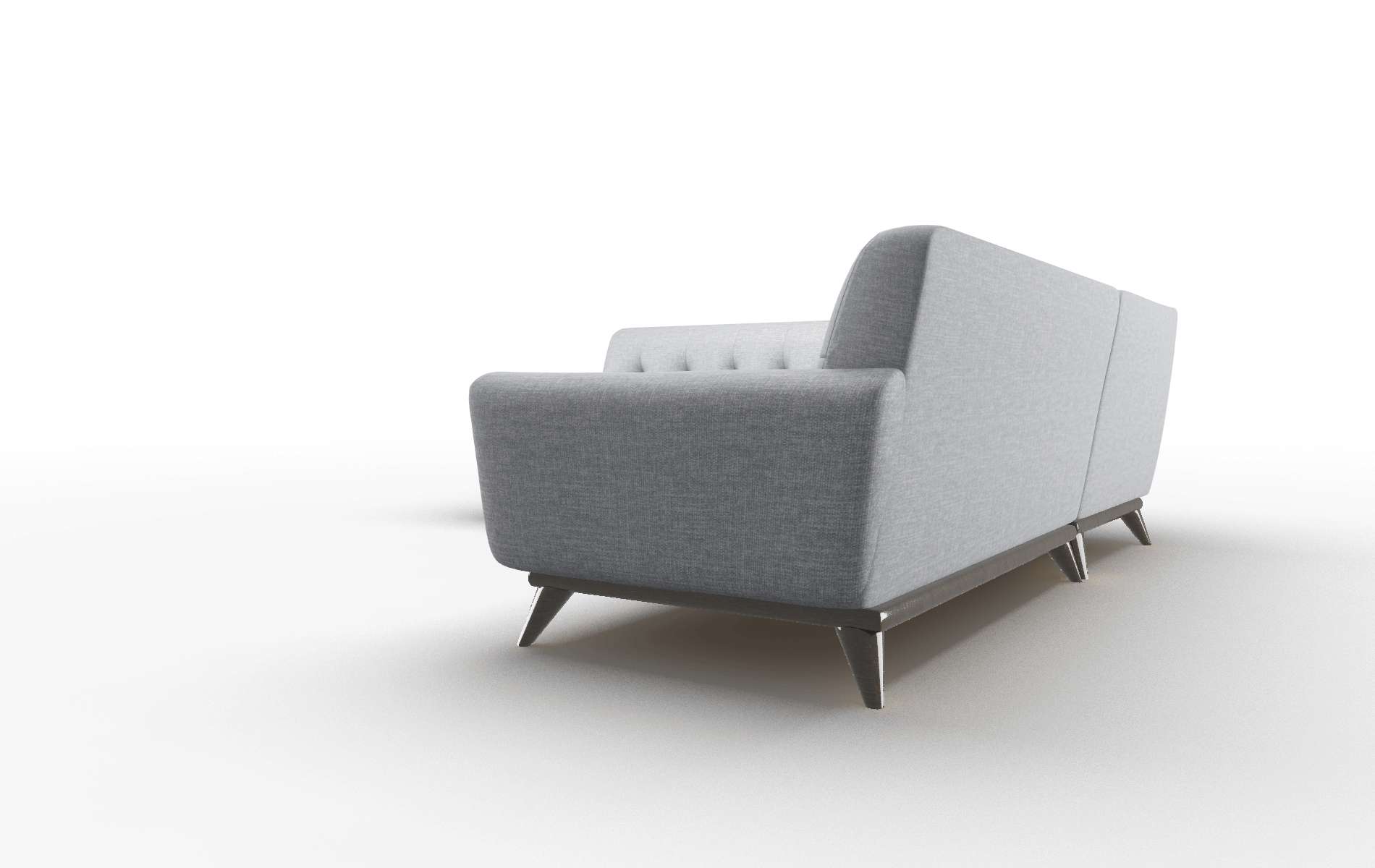 Brussels Keylargo Ash Sectional espresso legs 4