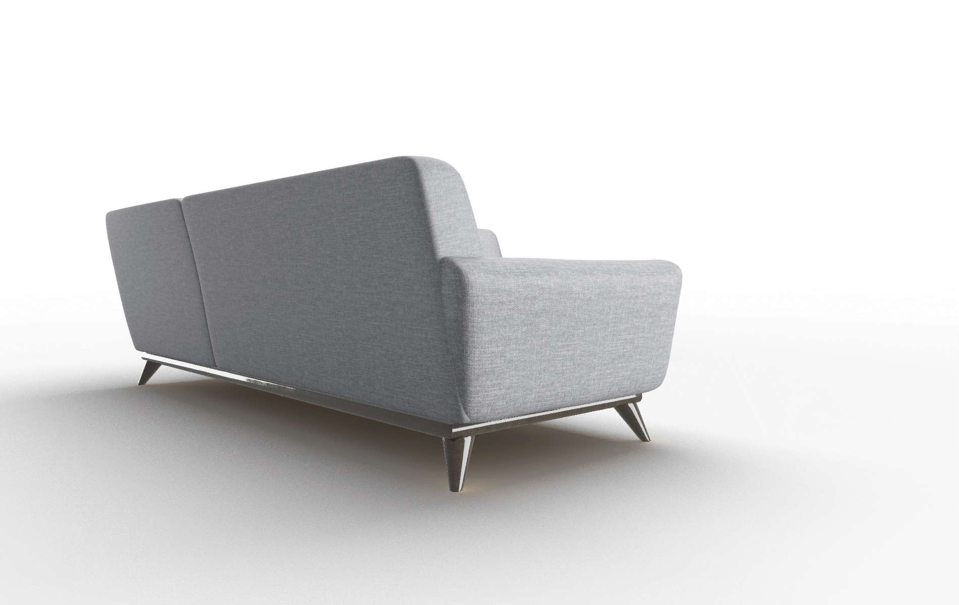 Brussels Keylargo Ash Sectional espresso legs 5