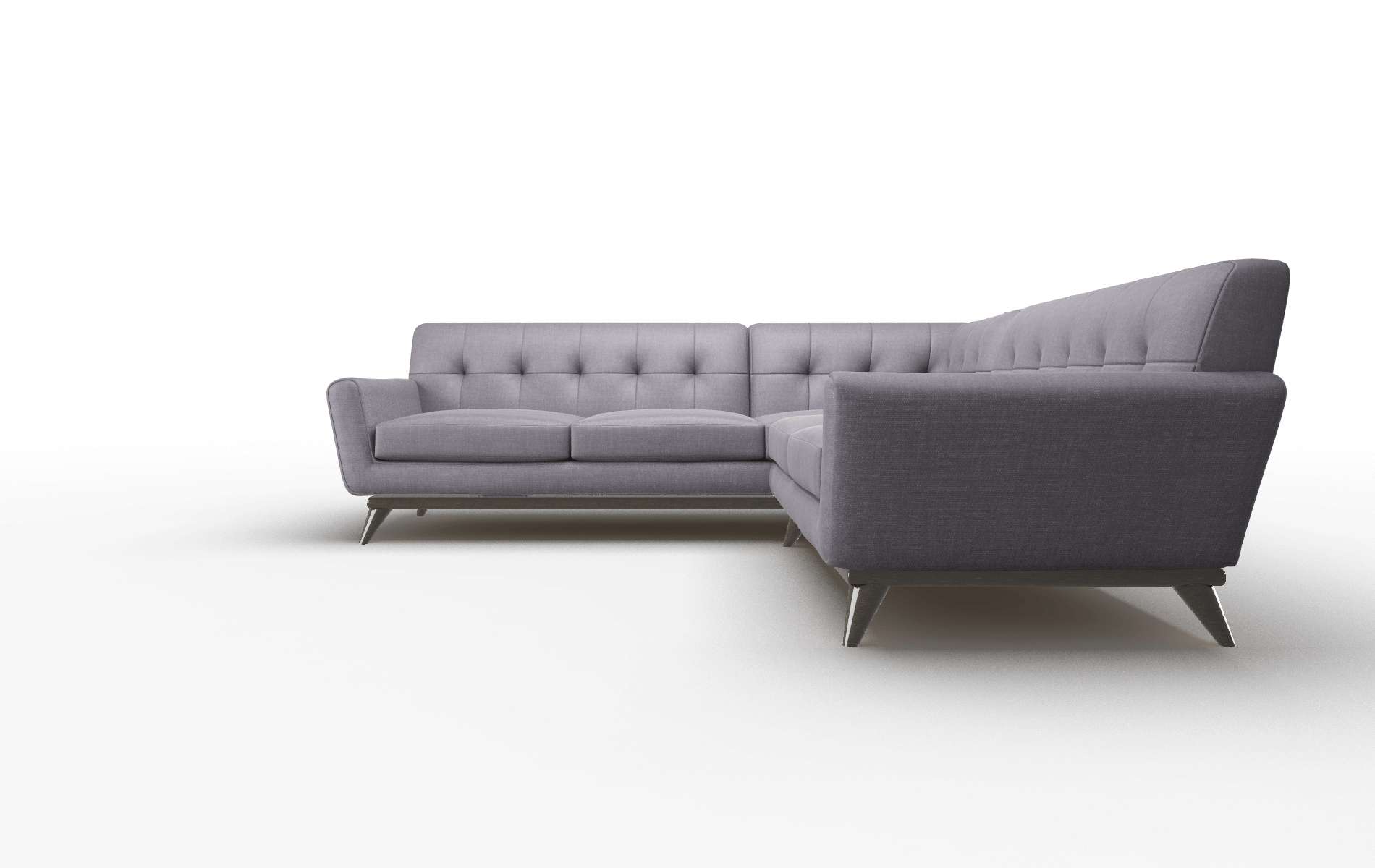 Brussels Keylargo Grape Sectional espresso legs 1