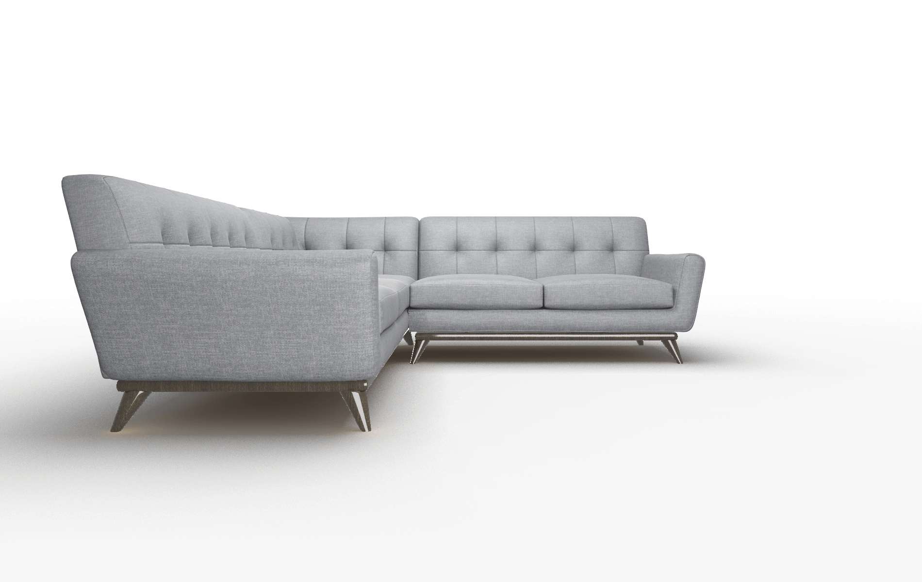 Brussels Keylargo Graphite Sectional espresso legs 3