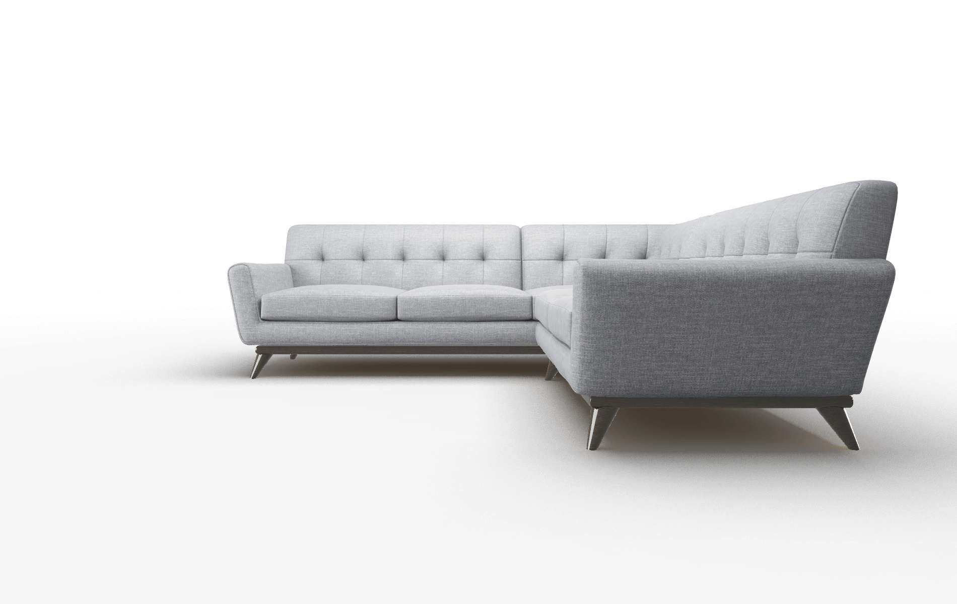 Brussels Lana Ash Sectional espresso legs 1