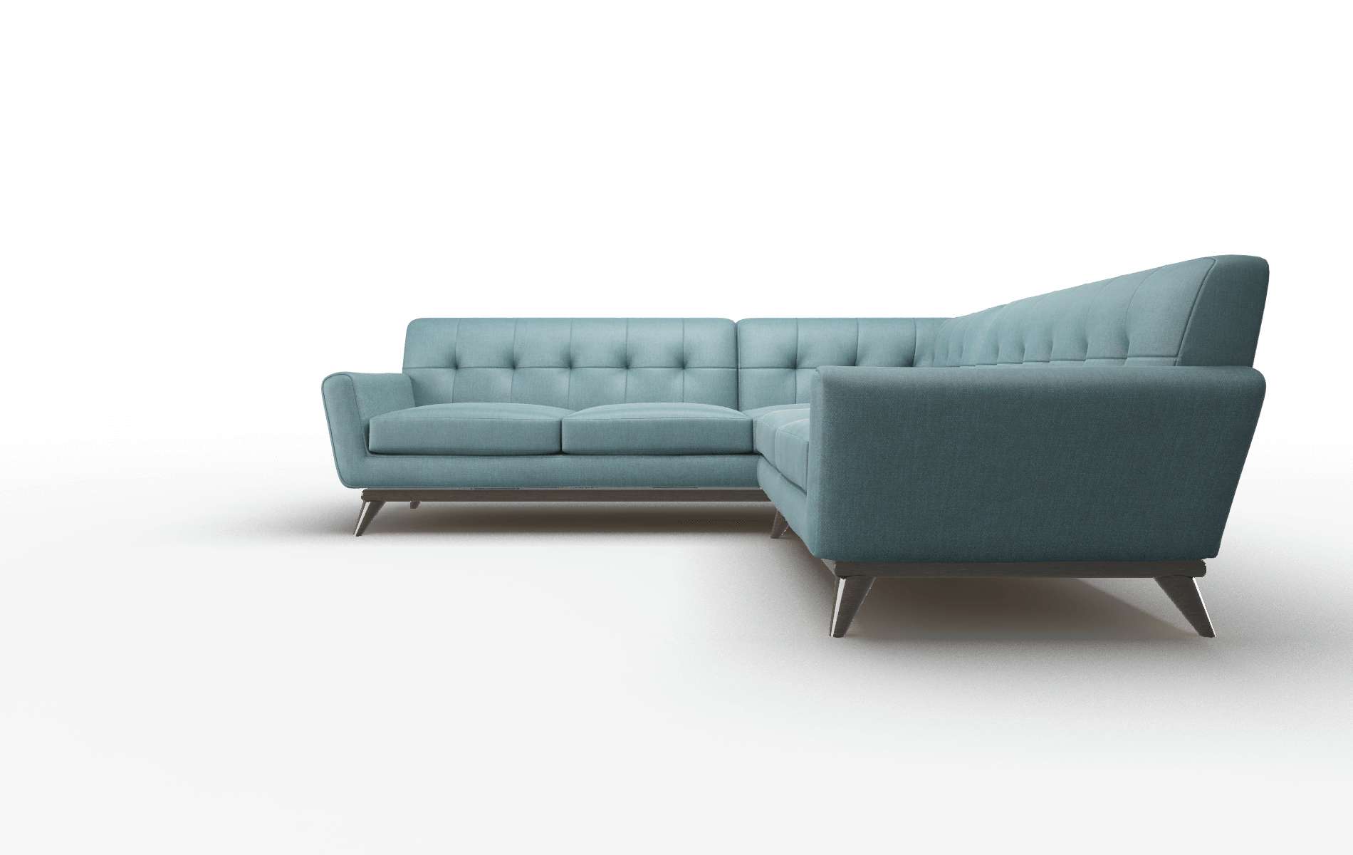 Brussels Lana Eclipse Sectional espresso legs 1