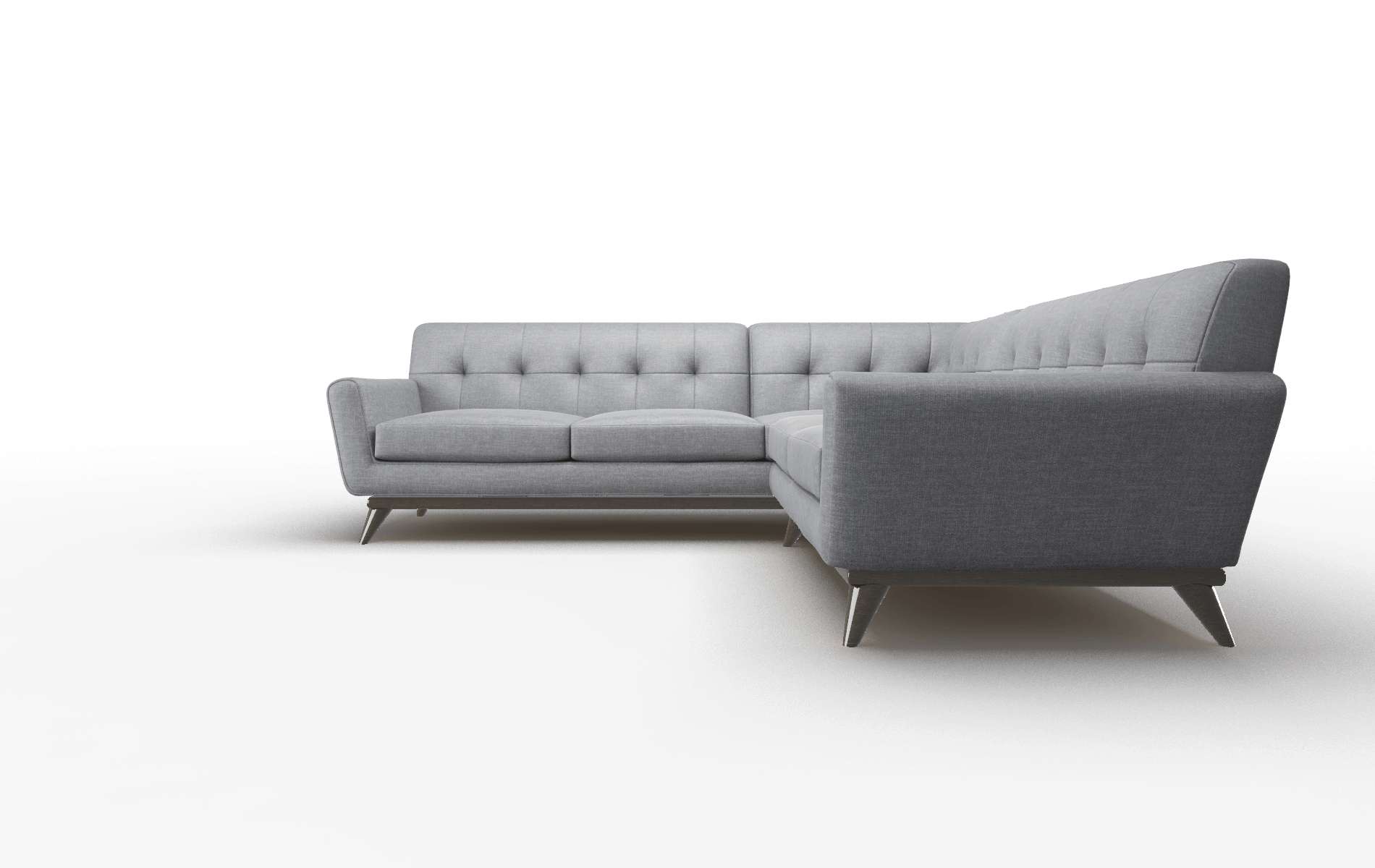 Brussels Lana Onyx Sectional espresso legs 1