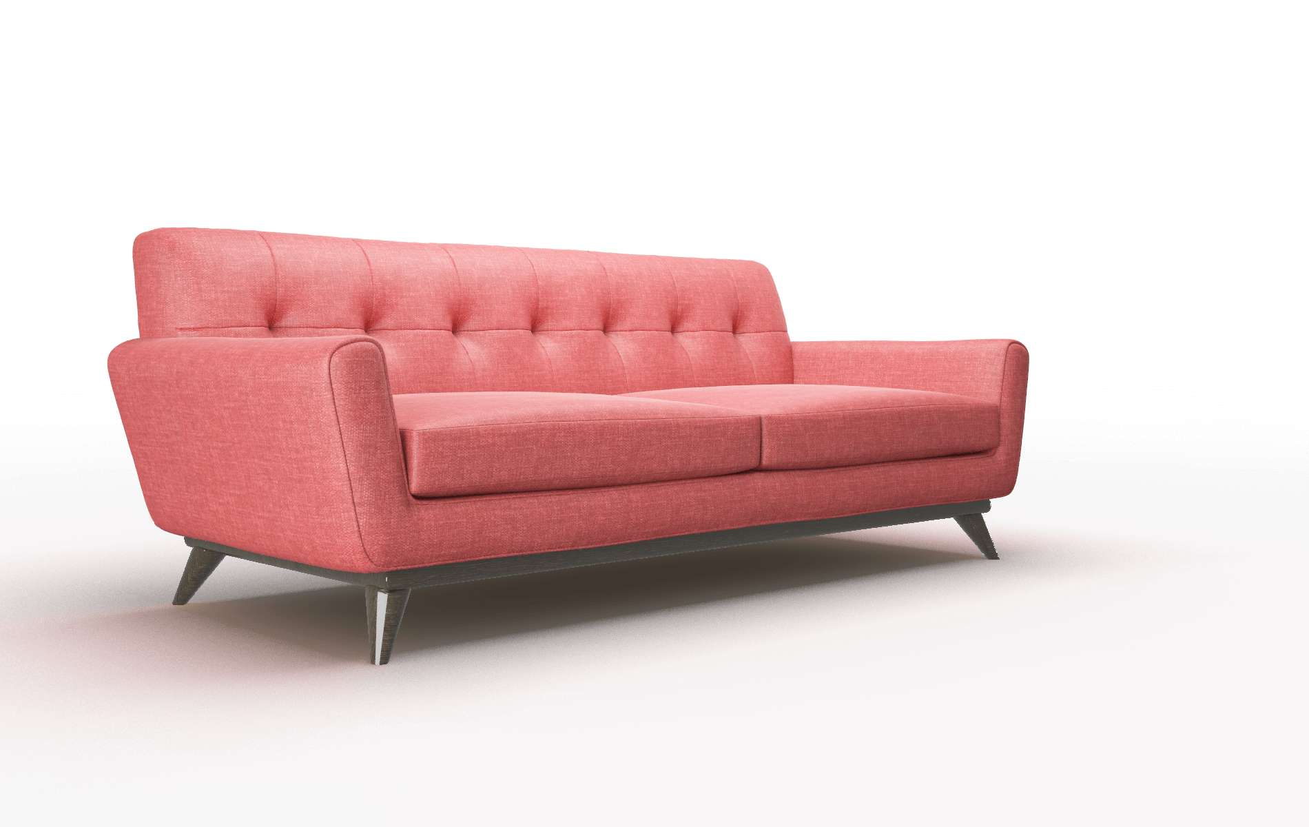 Brussels Leslie Poppy Sofa espresso legs 2