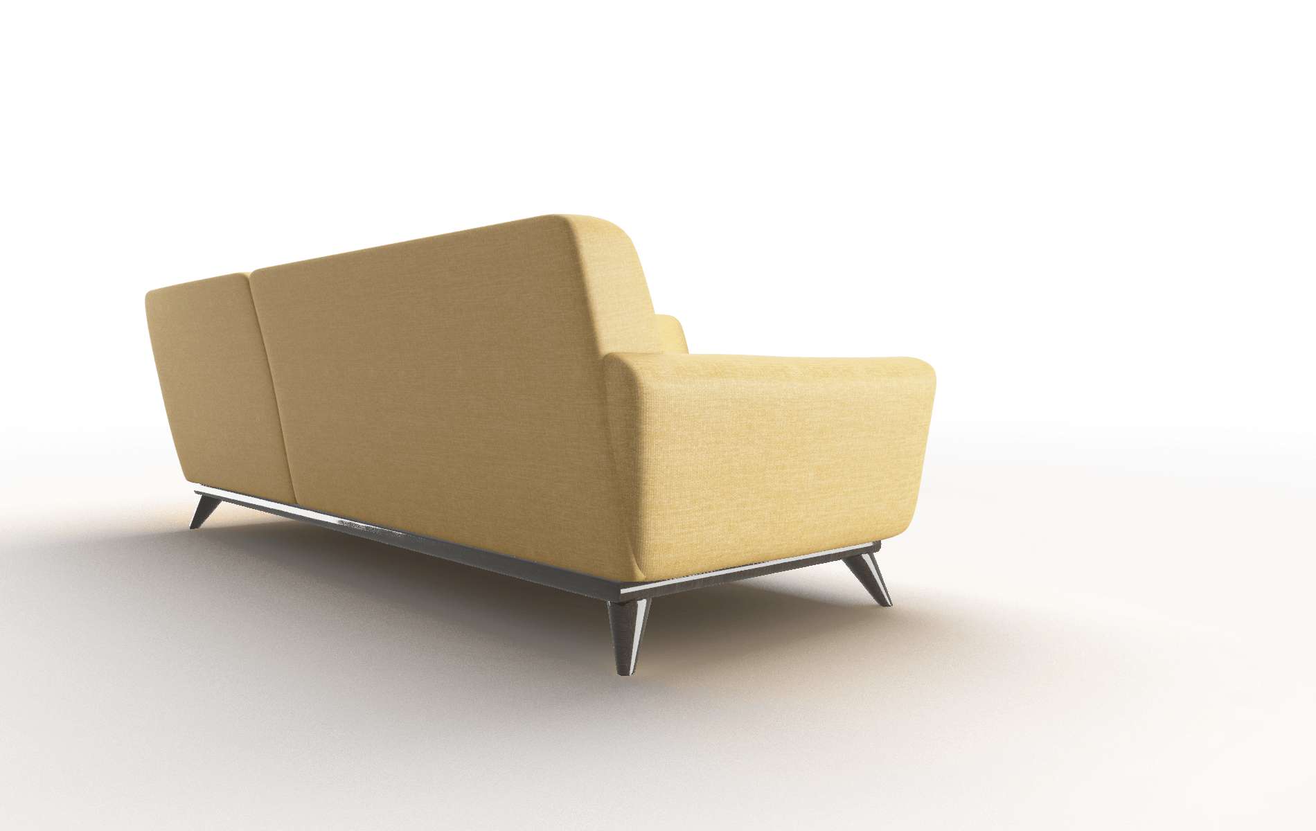 Brussels Leslie Saffron Sectional espresso legs 5